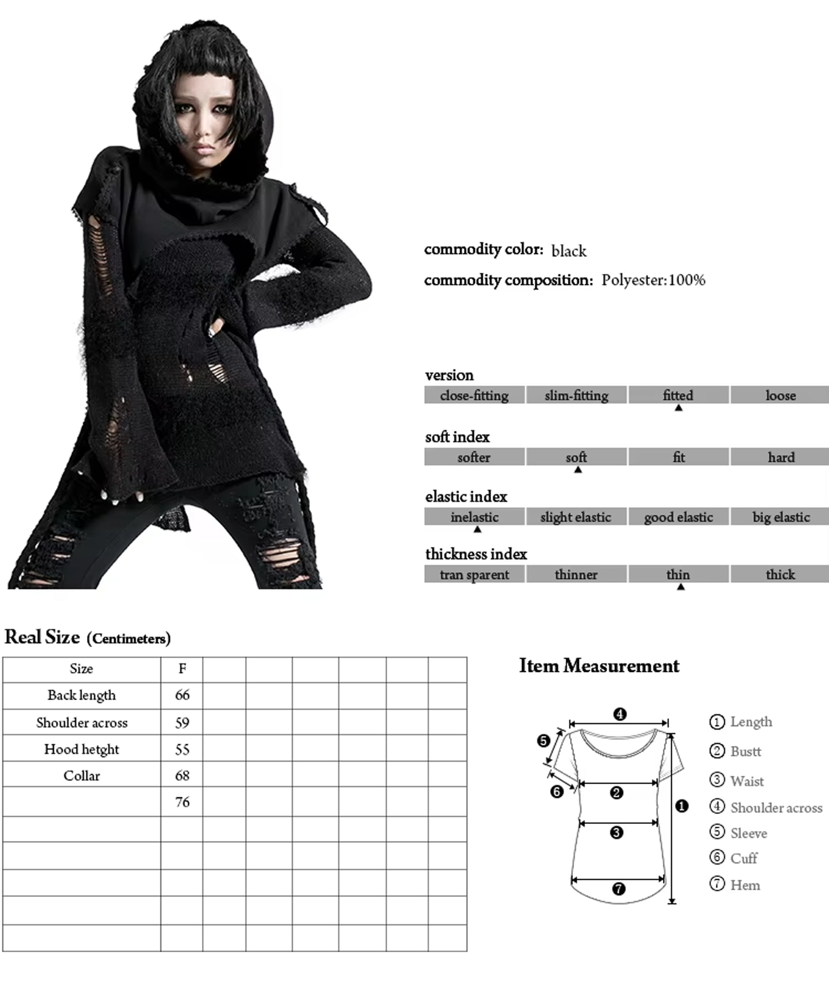 Gothic Poncho Capelet