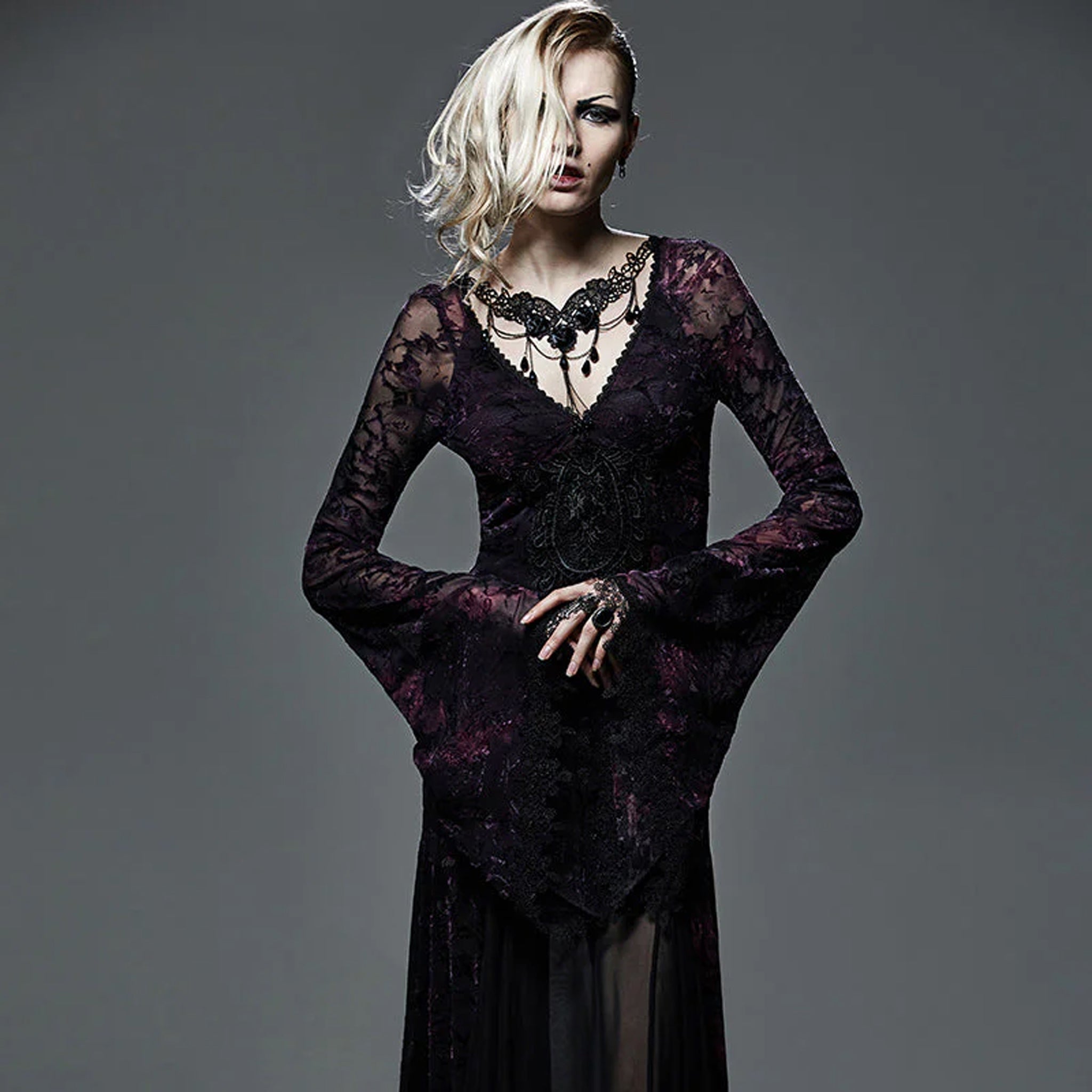 Embroidered Flower Necklace