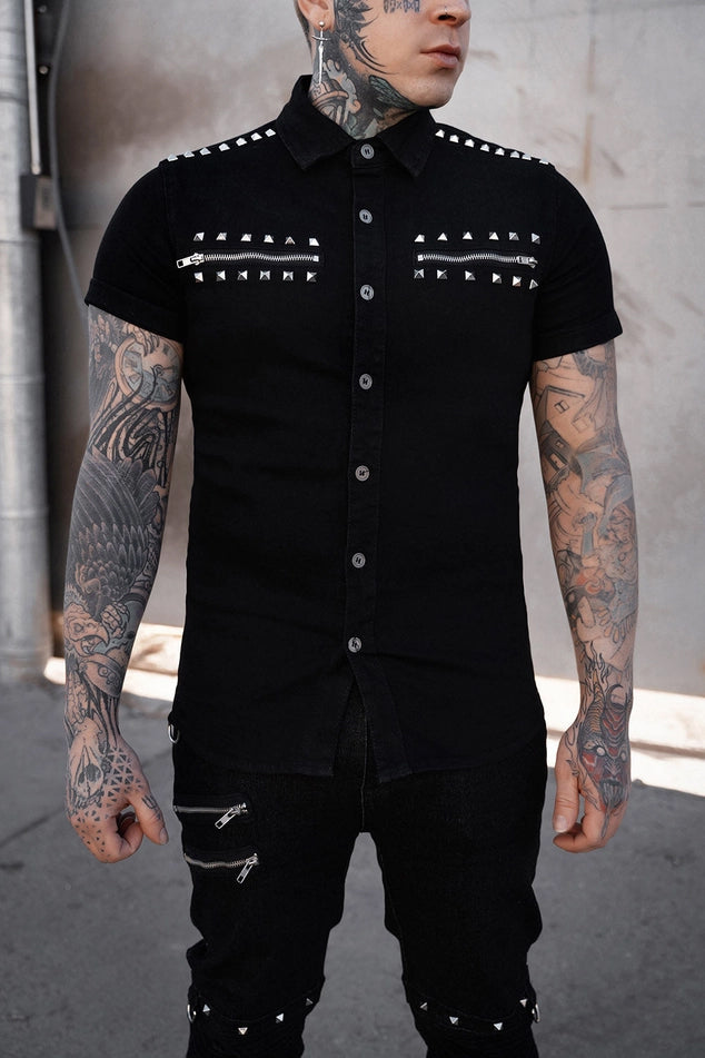 Shallow Grave Studded Shirt