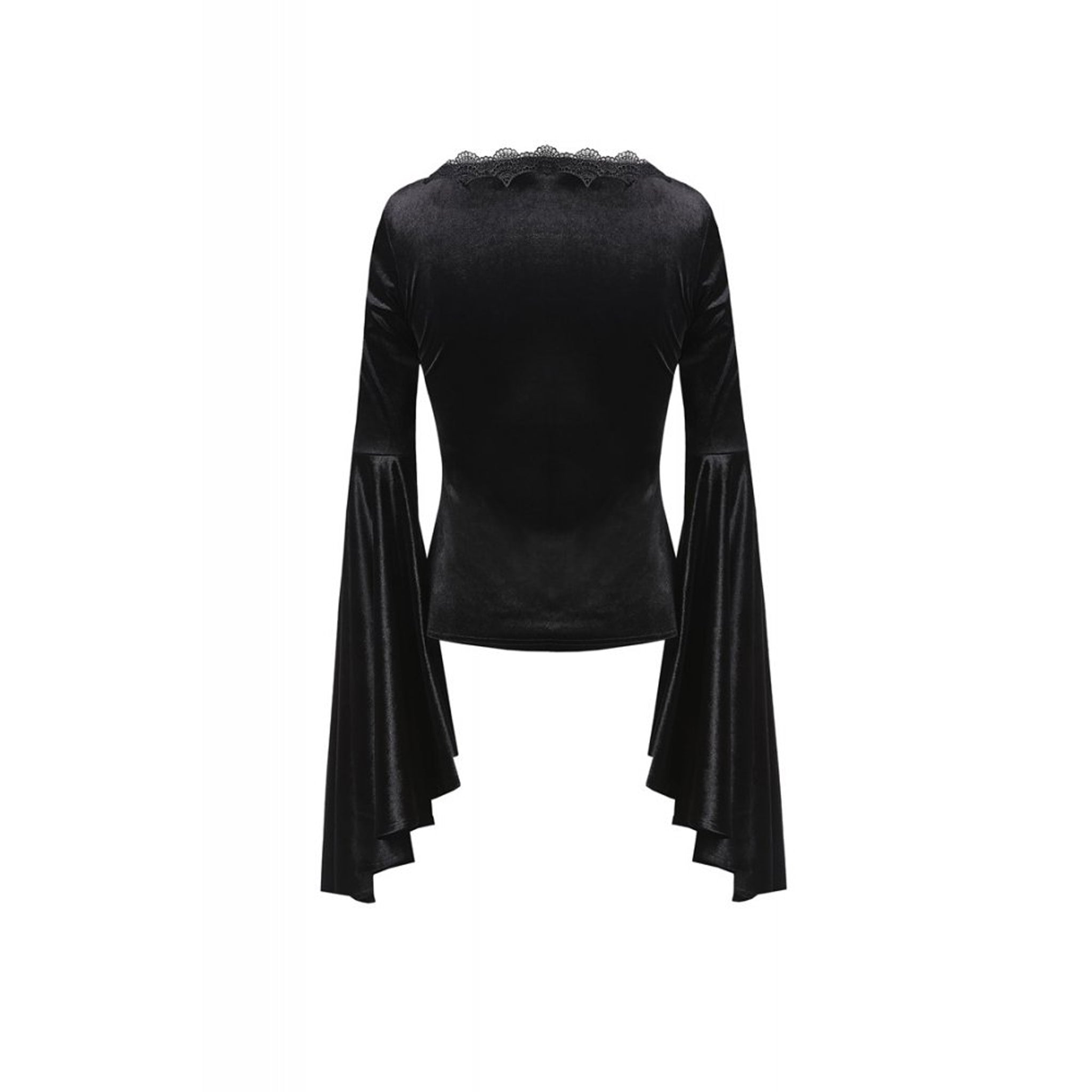 Velvet V Neck Applique Shirt