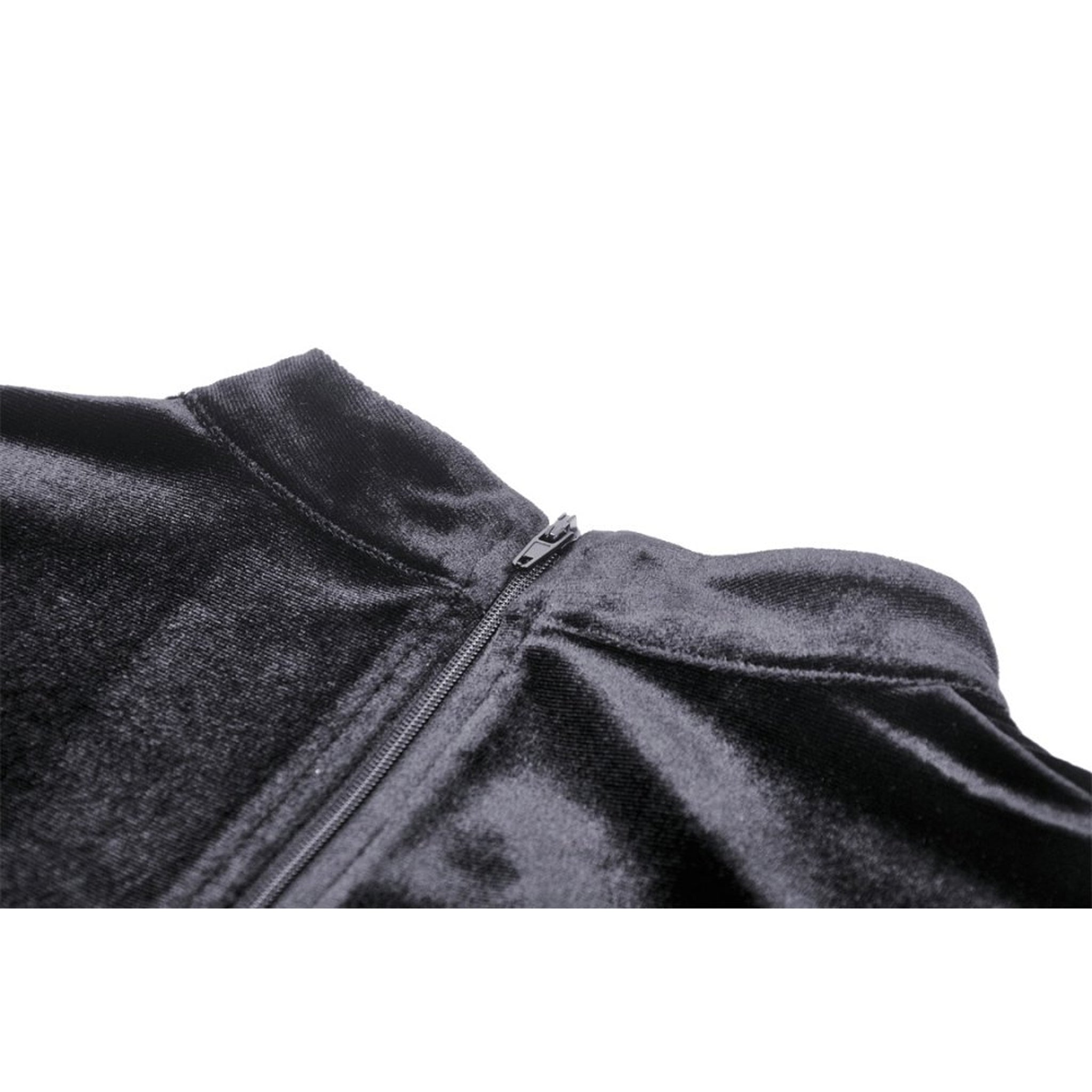 Front Lace Velvet Bell Sleeve Top