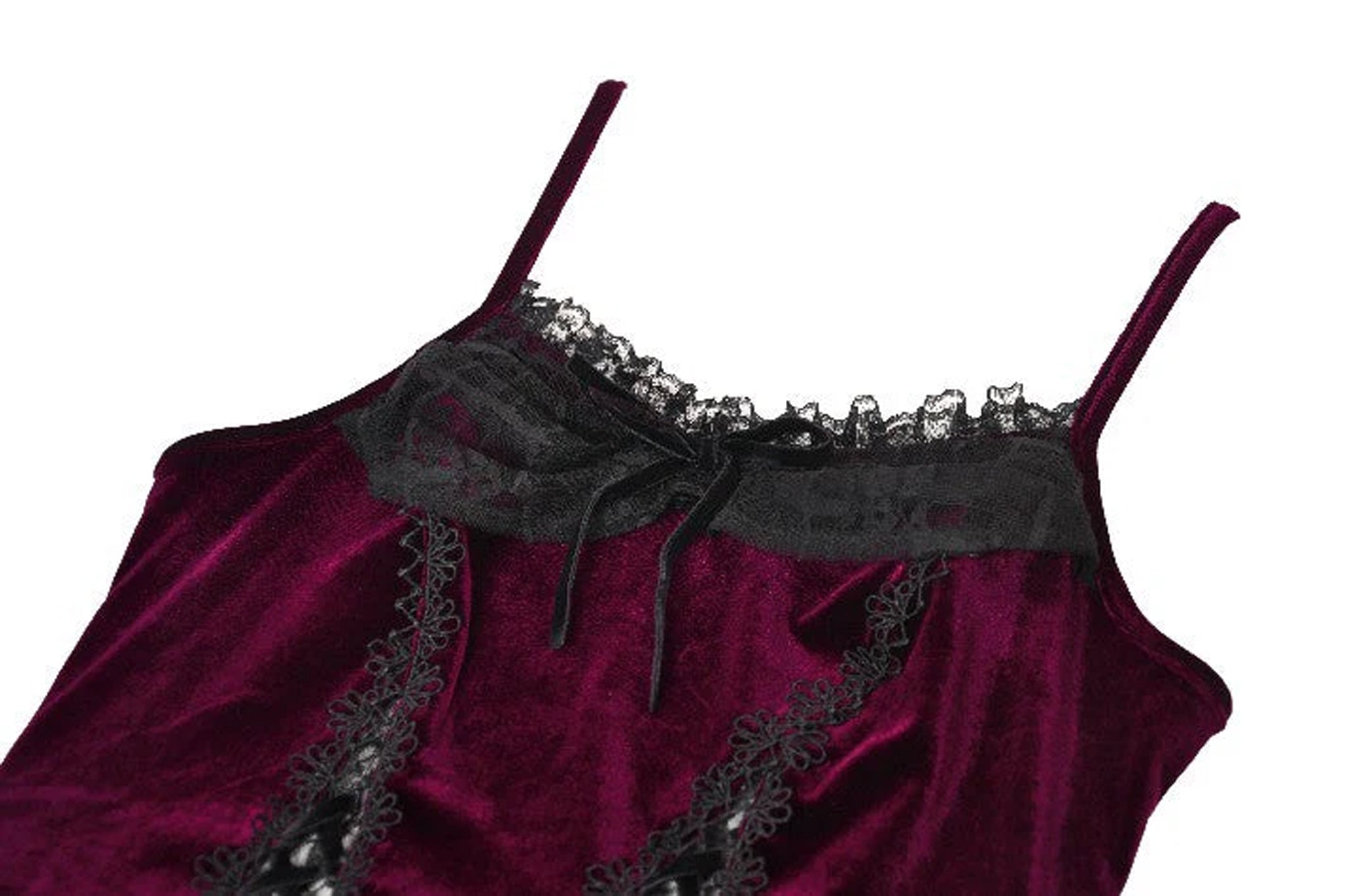 Lace Up Burgundy Top