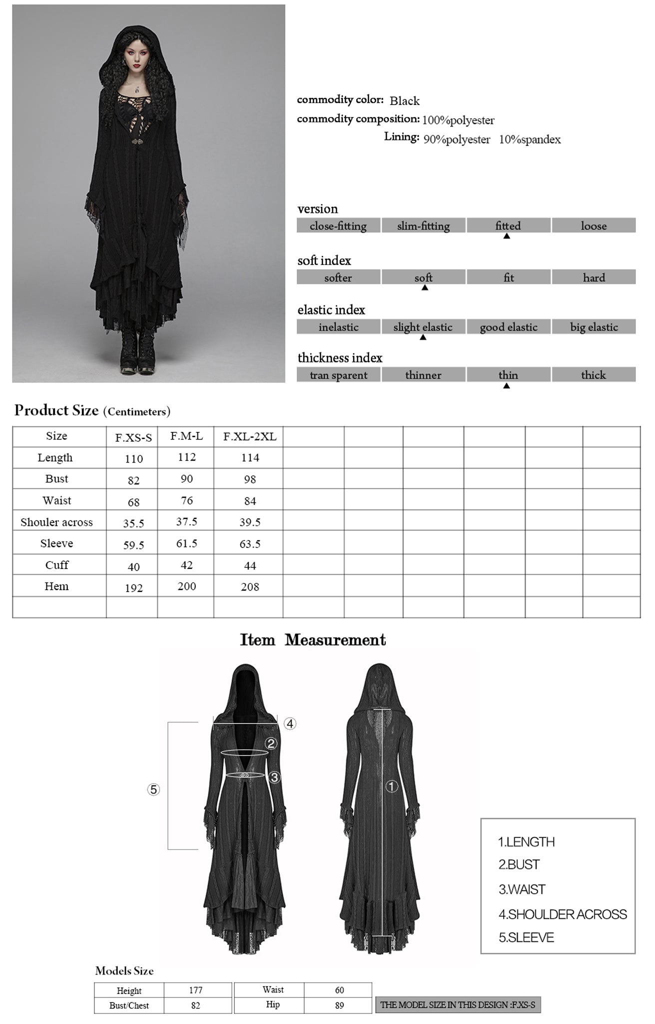 Gothic Wollen Cardigan