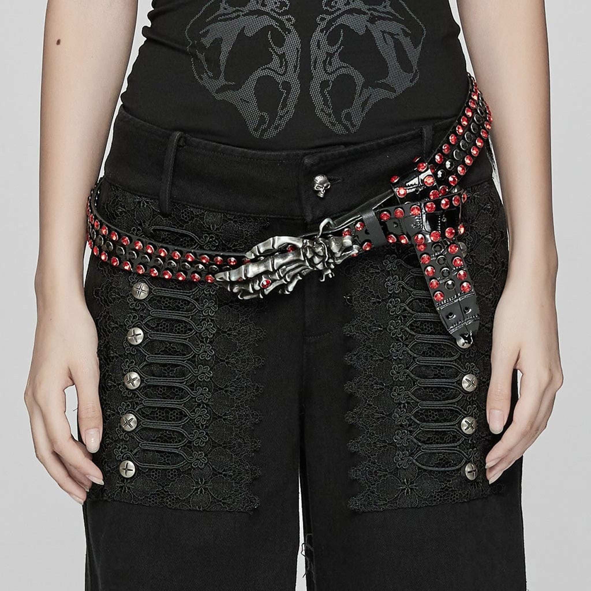 Skeleton Buckle Belt