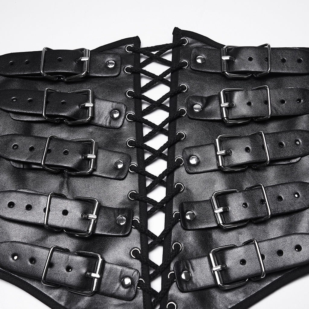Men's Buckle Strap Corset Belt
