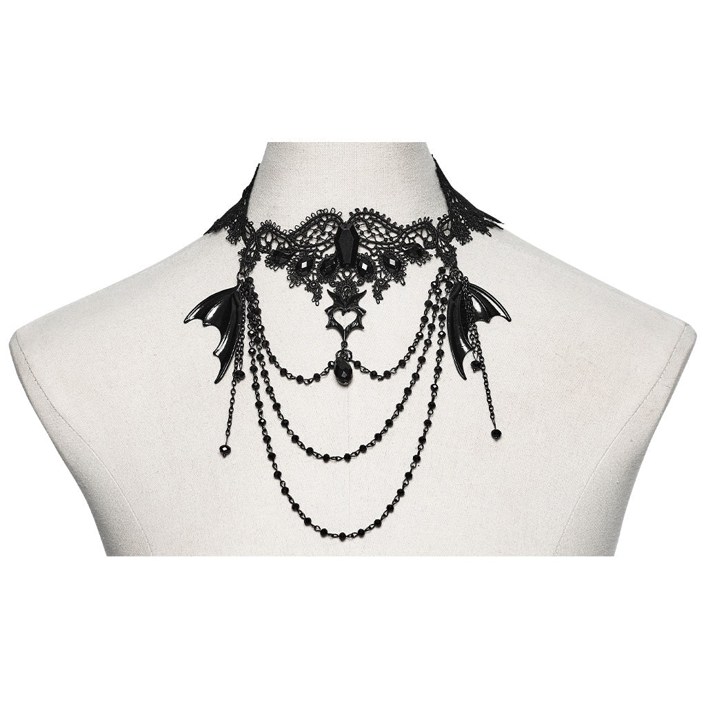Batwing Lace Choker