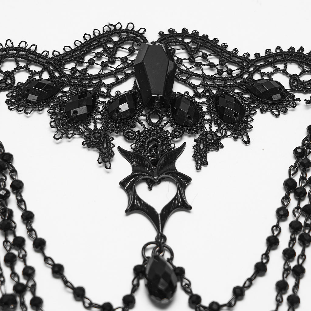 Batwing Lace Choker