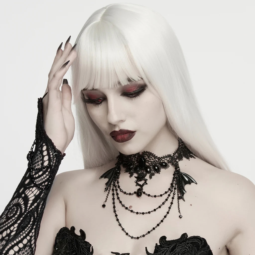 Batwing Lace Choker