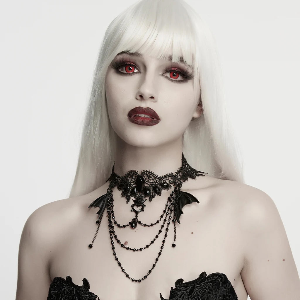 Batwing Lace Choker