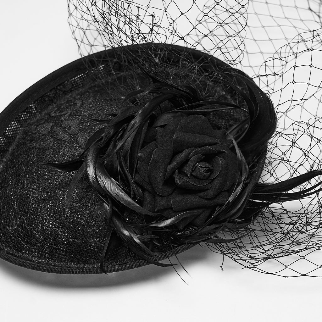 Gothic Veiled Hat