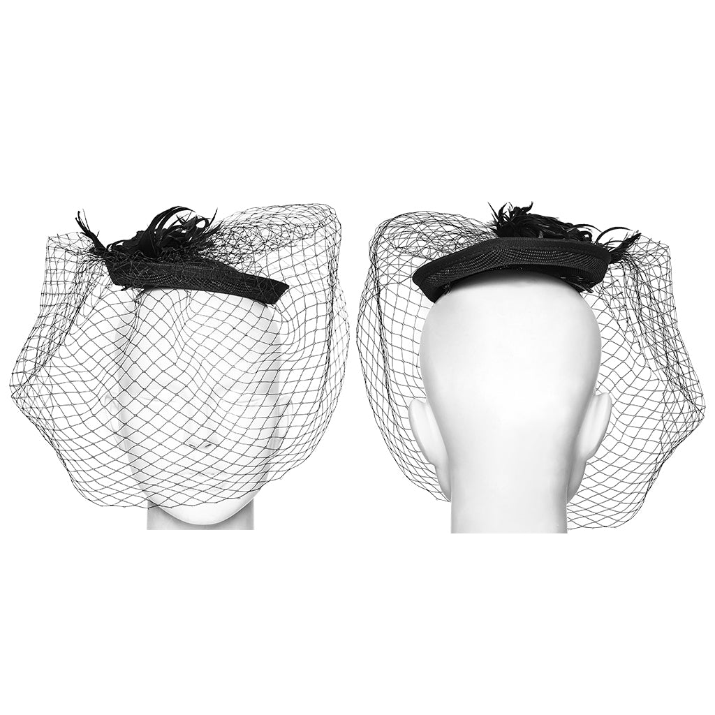 Gothic Veiled Hat