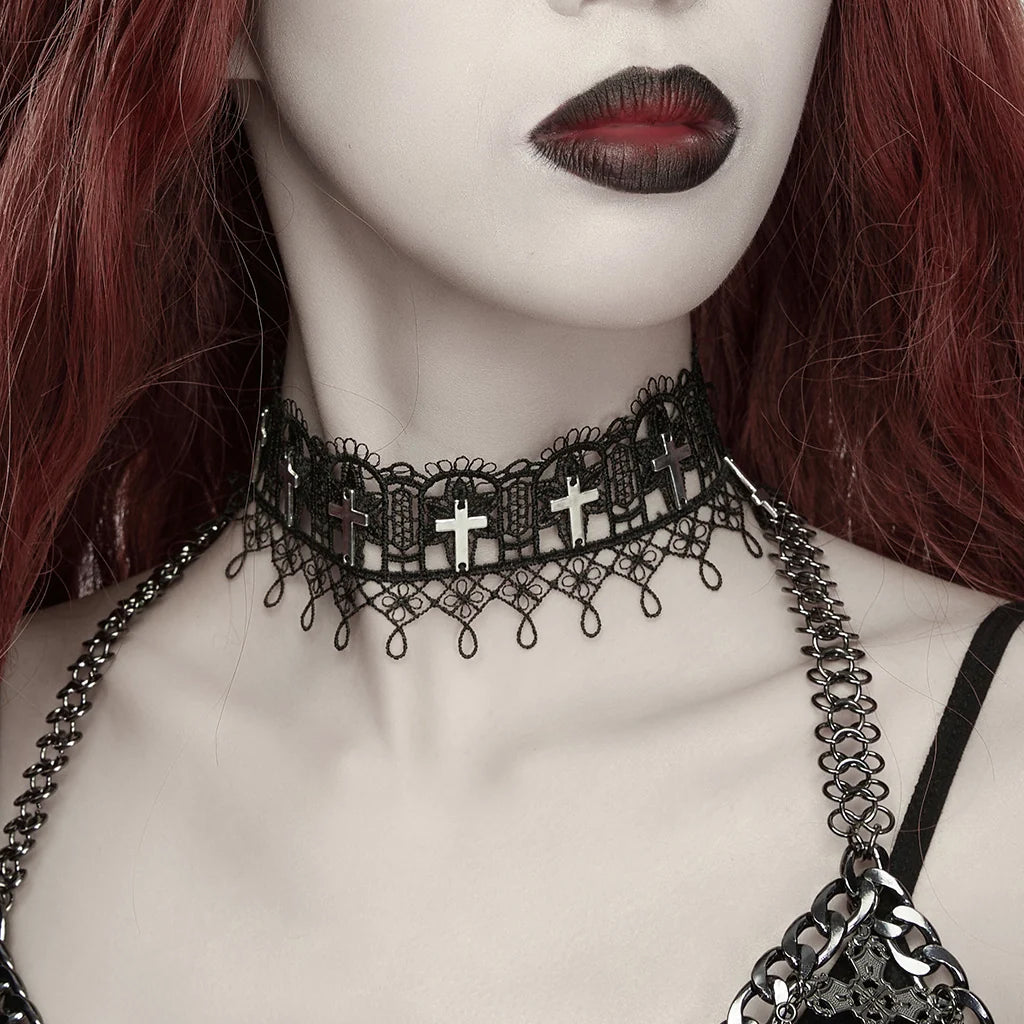 Cross Lace Choker