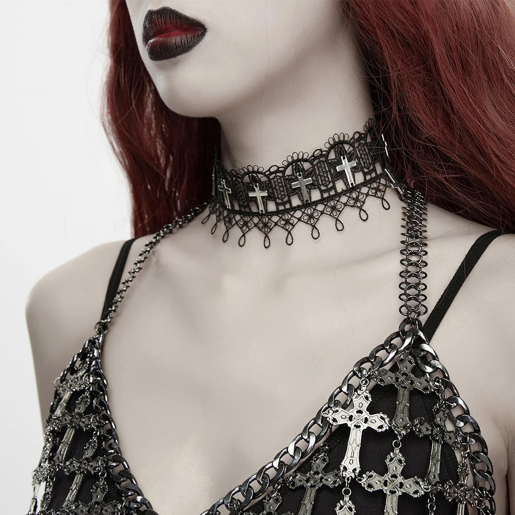 Cross Lace Choker