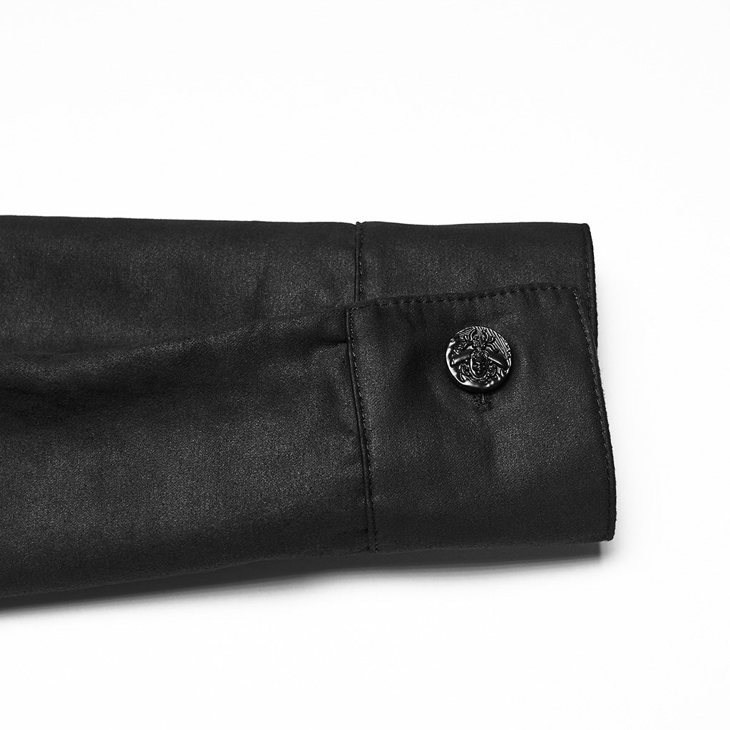 Black Hardware O ring Shoulder Shirt