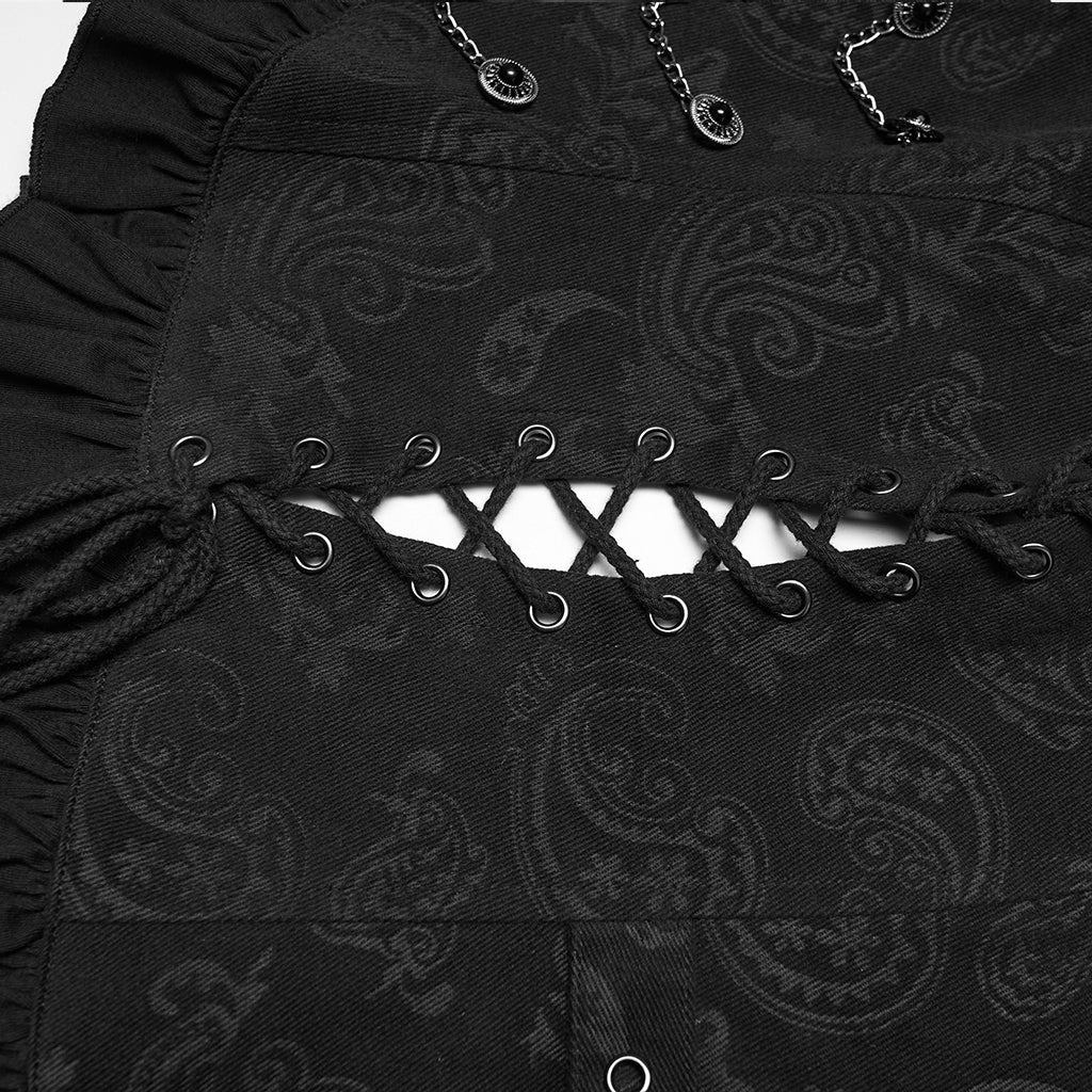 Side Laced Chain Waist Coat