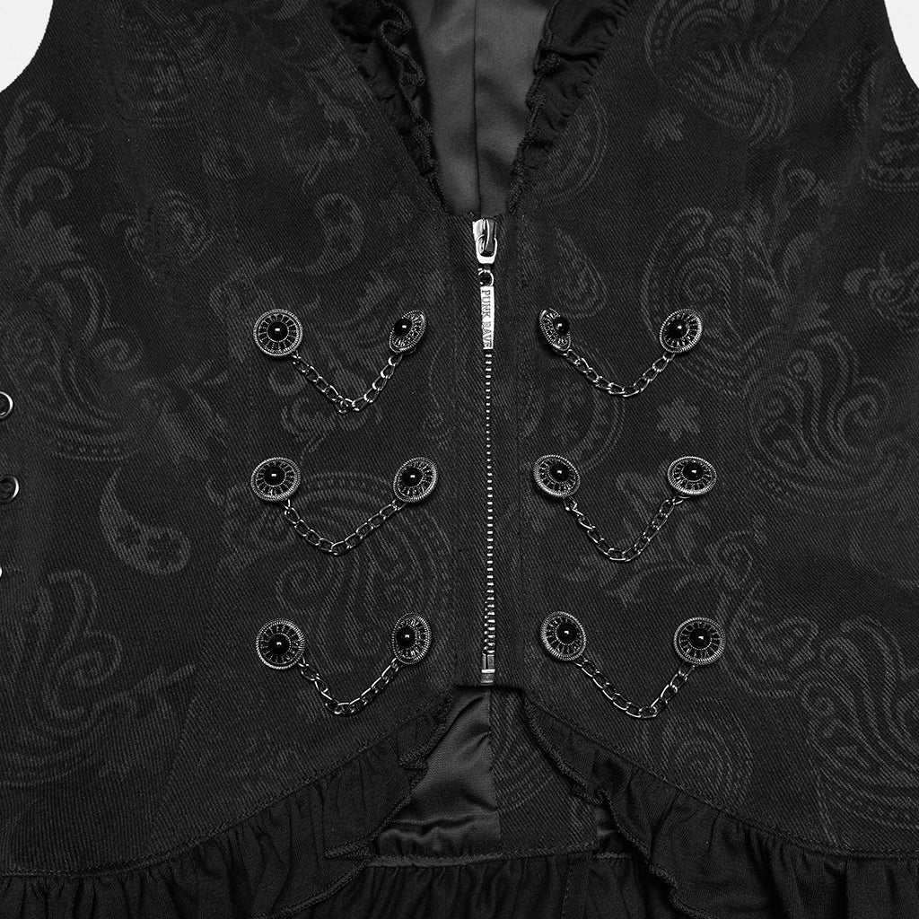 Side Laced Chain Waist Coat