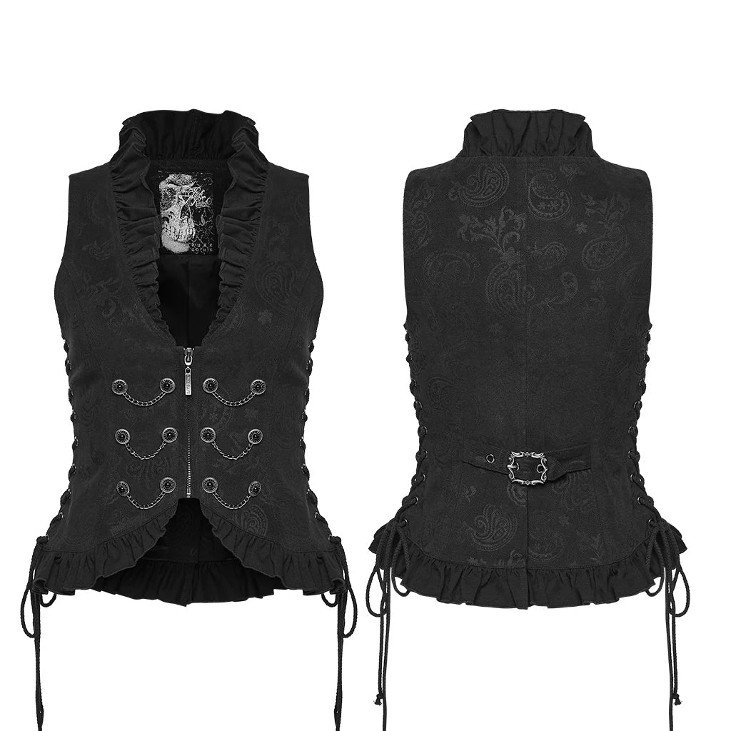 Side Laced Chain Waist Coat