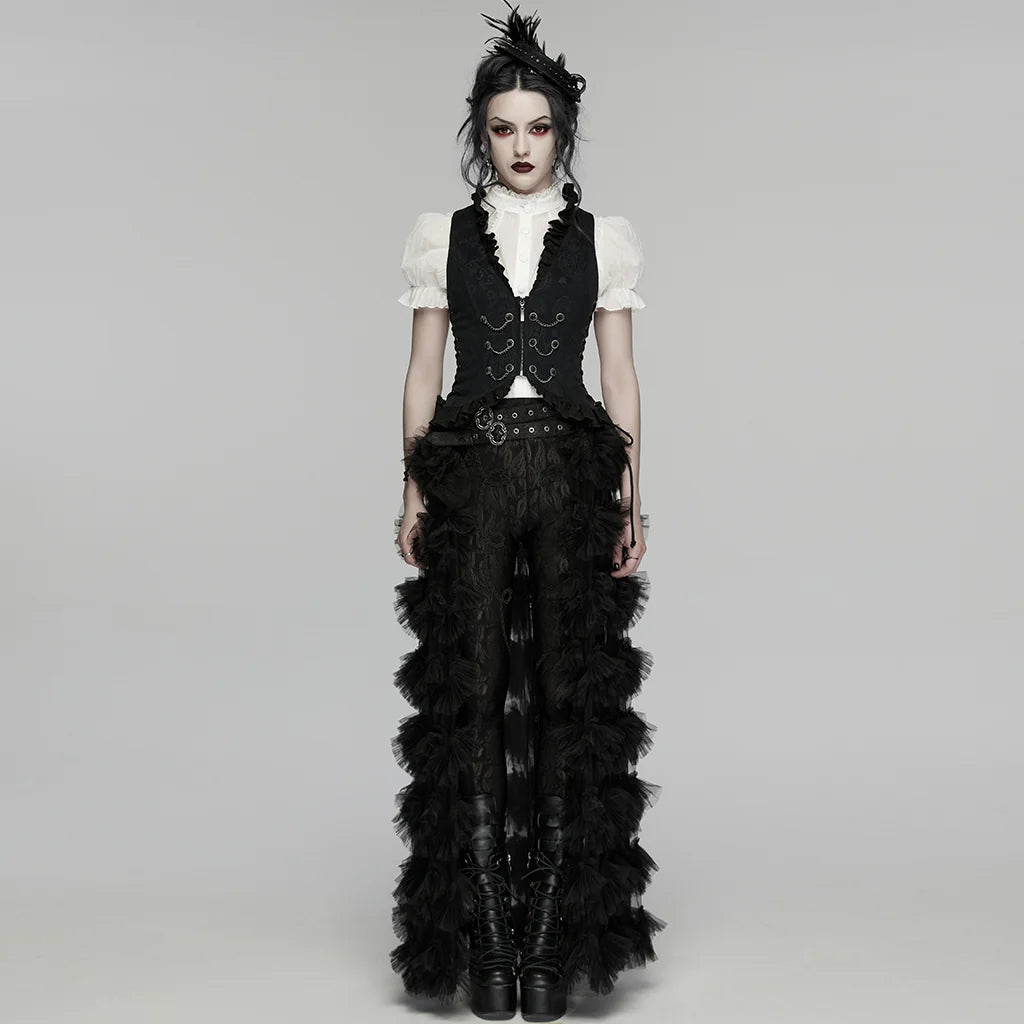 Side Laced Chain Waist Coat