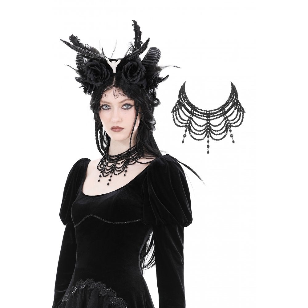 Beaded Draped Necklace