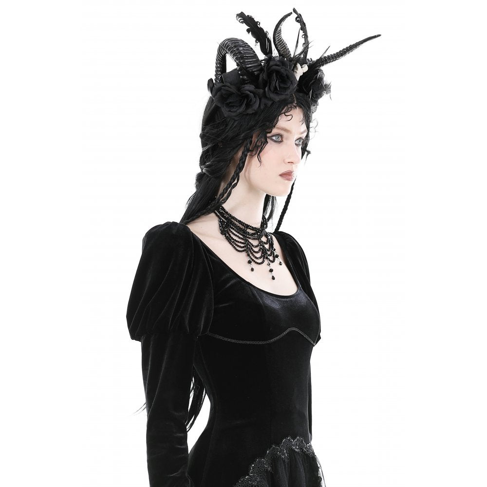 Beaded Draped Necklace