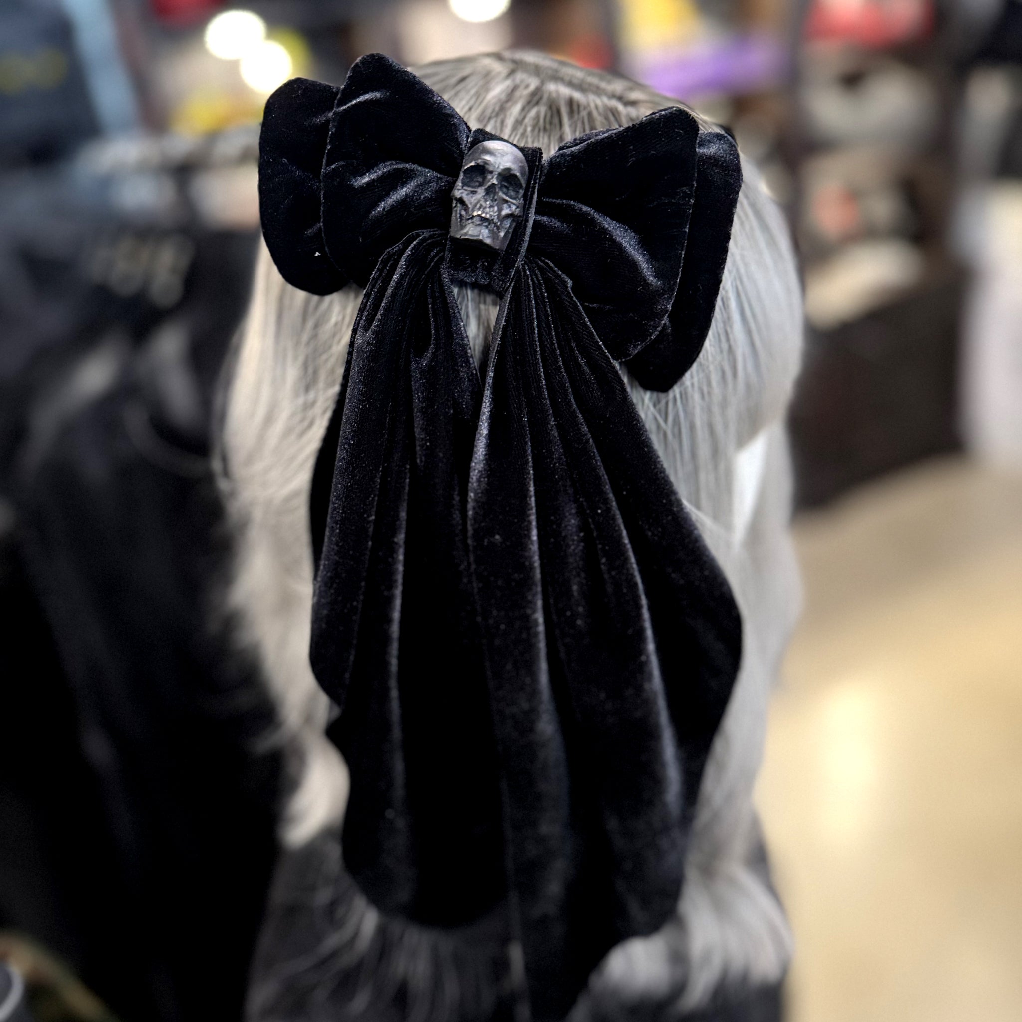 Velvet Horror Hair Bow