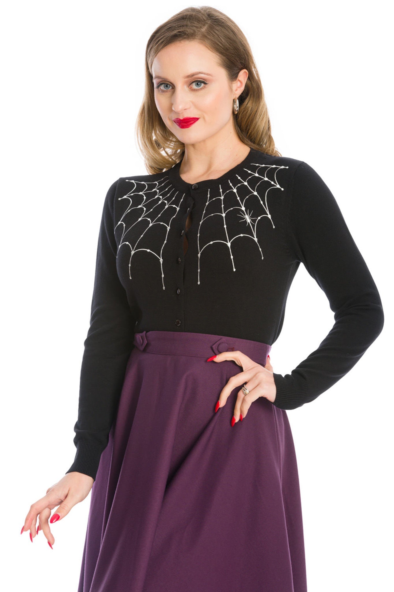 Webbed Shoulder Sweater