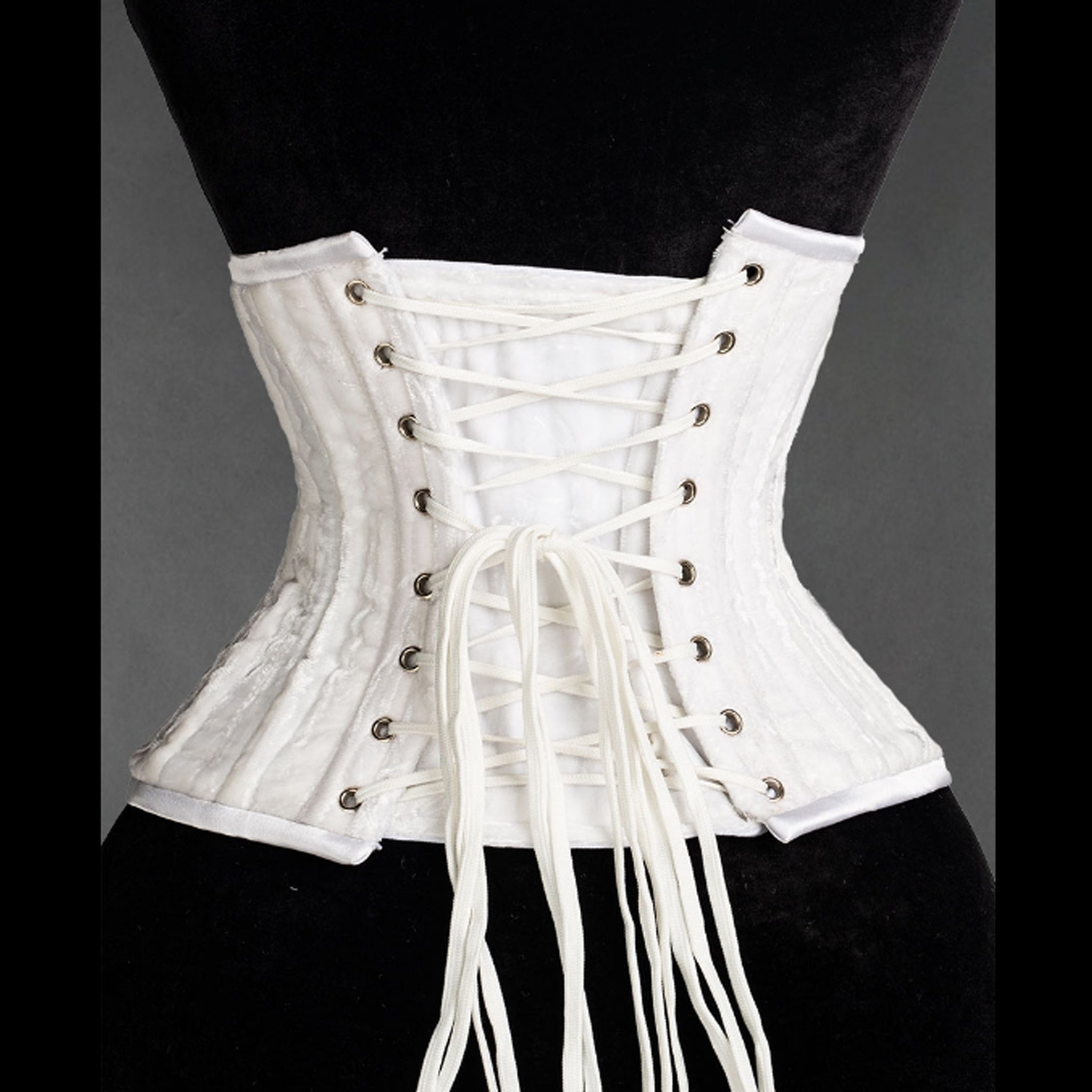 diamond velvet double boned corset