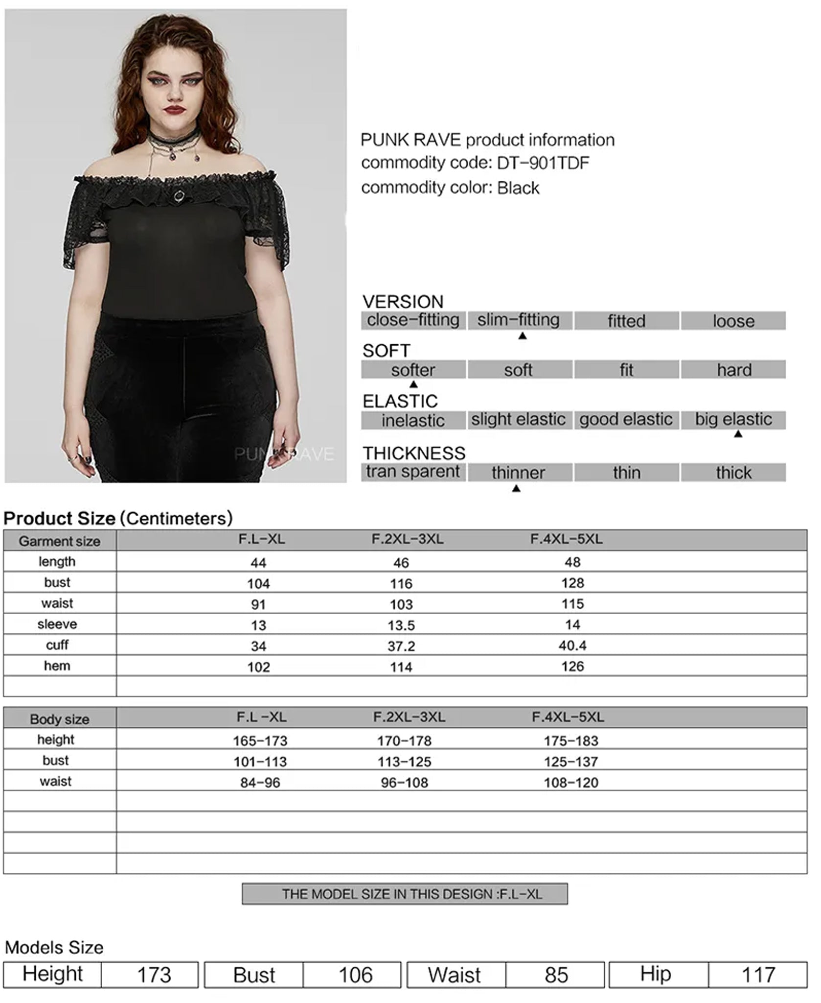 gothic off shoulder top