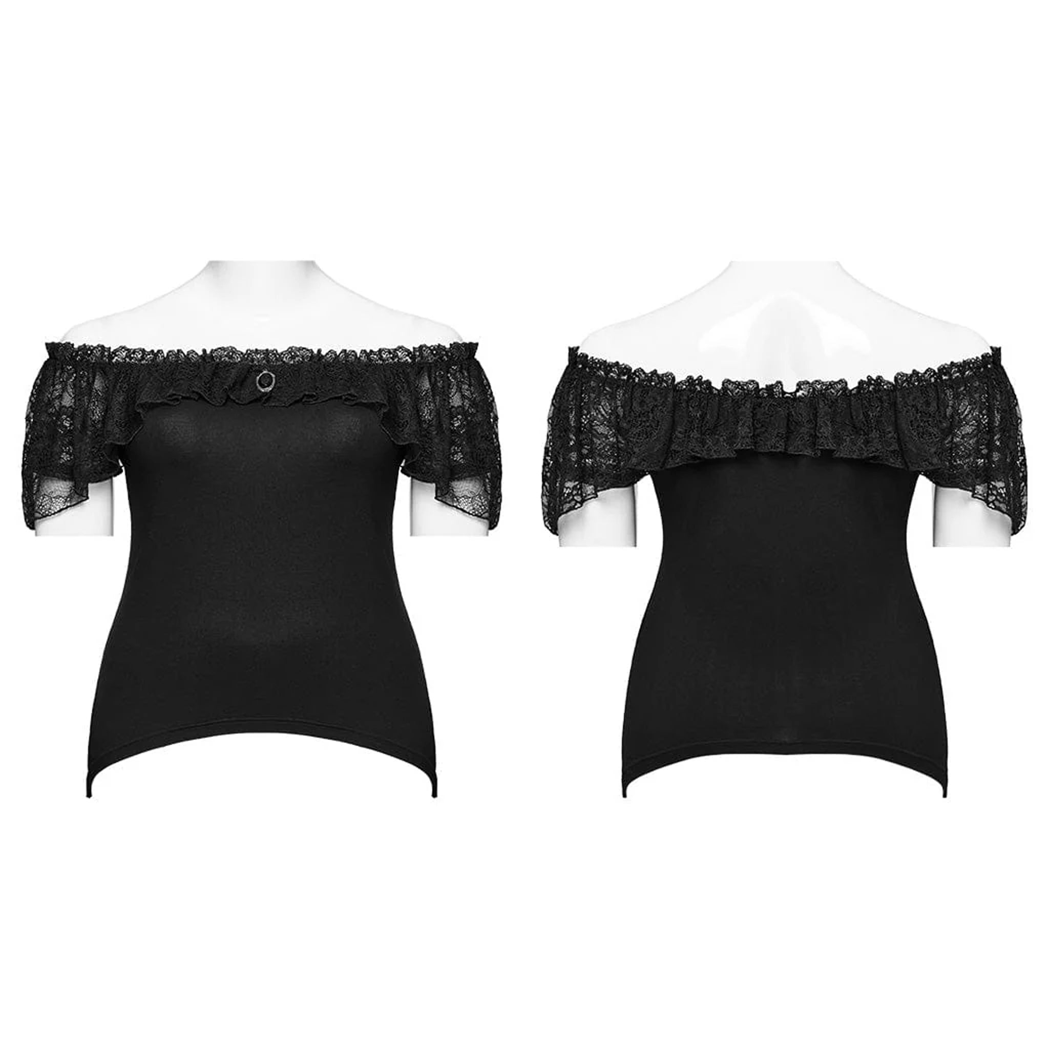 gothic off shoulder top