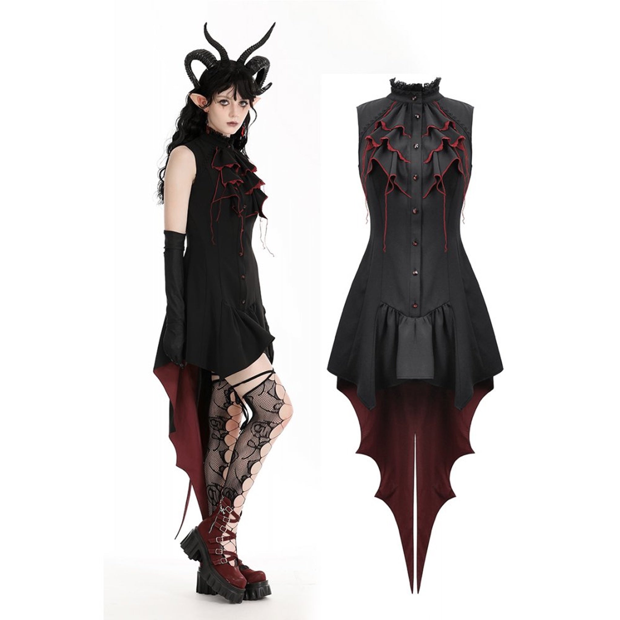 Diabla Tailed Dress