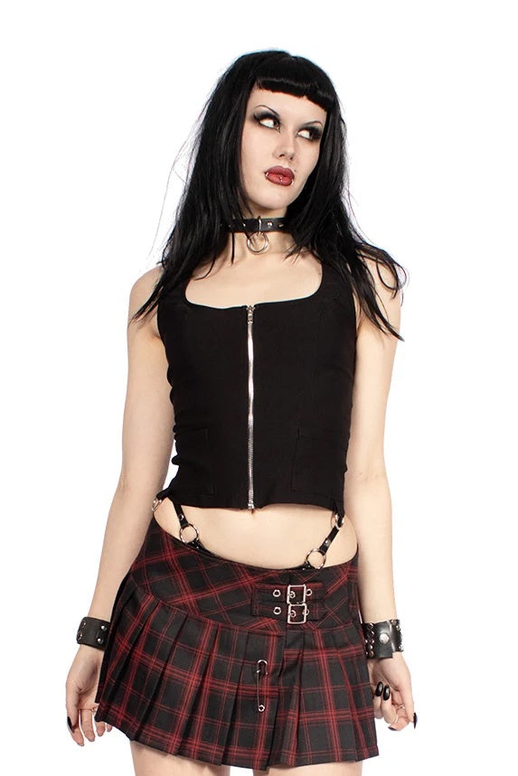 Black Gangsta Pranksta Corset Top