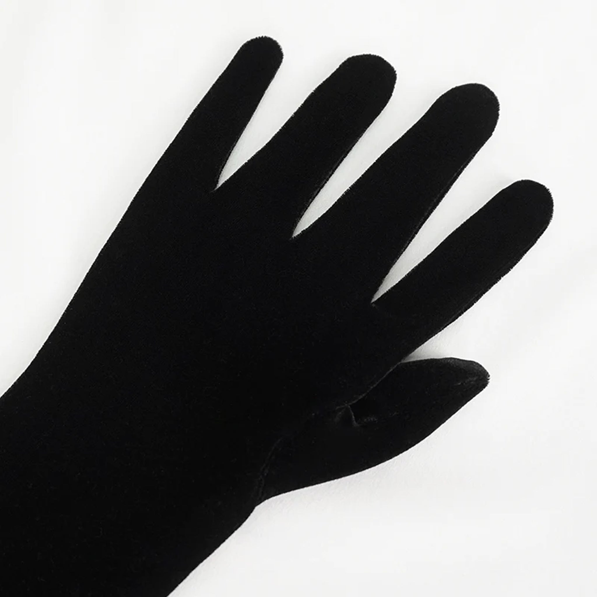 Lace Up Velvet Gloves
