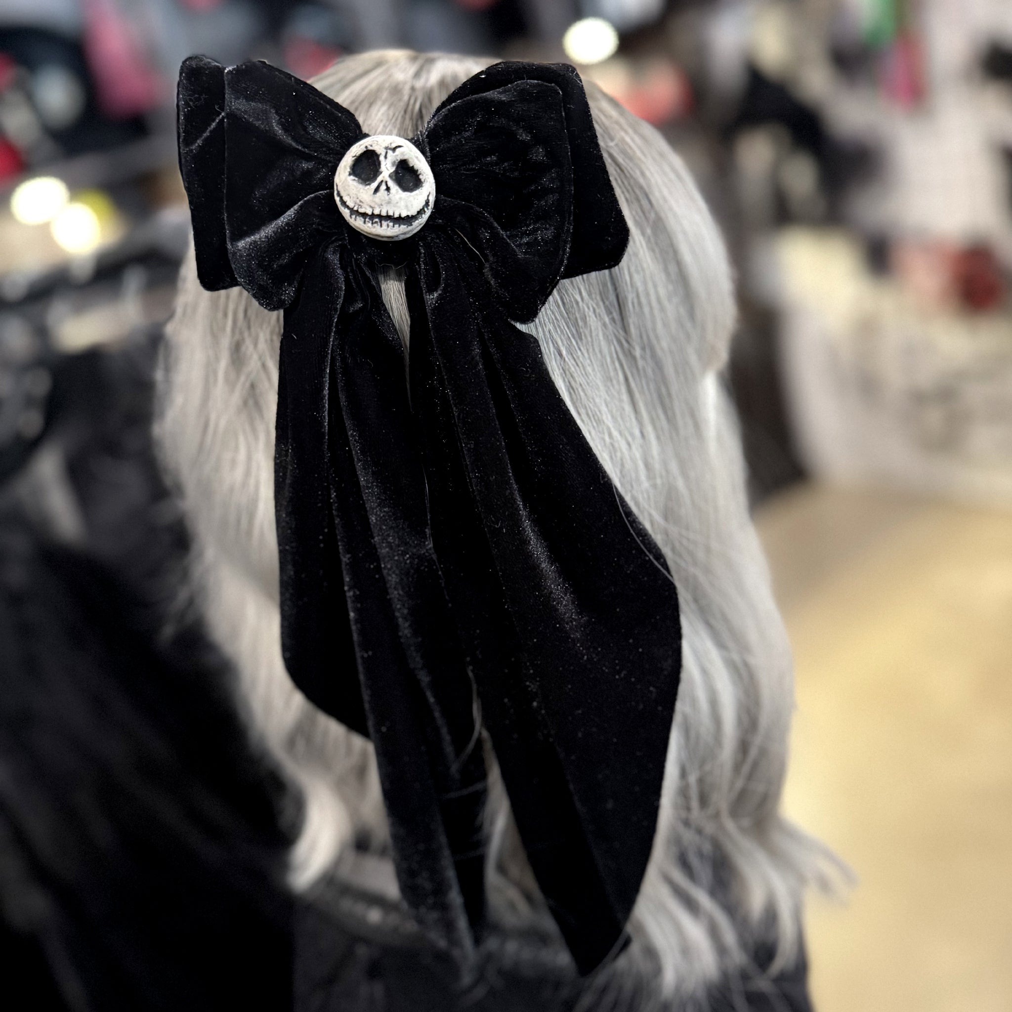 Velvet Horror Hair Bow