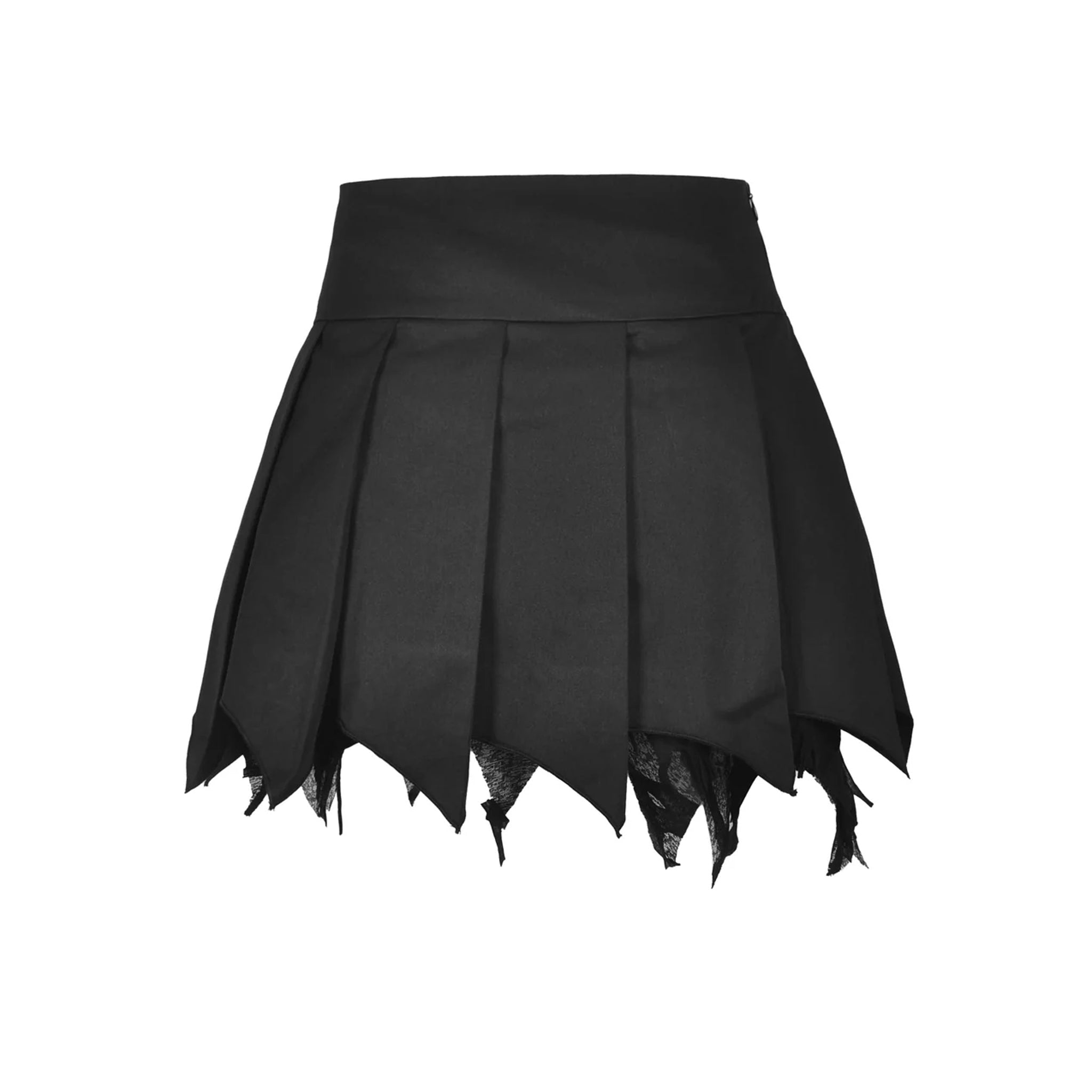tattered pleated mini