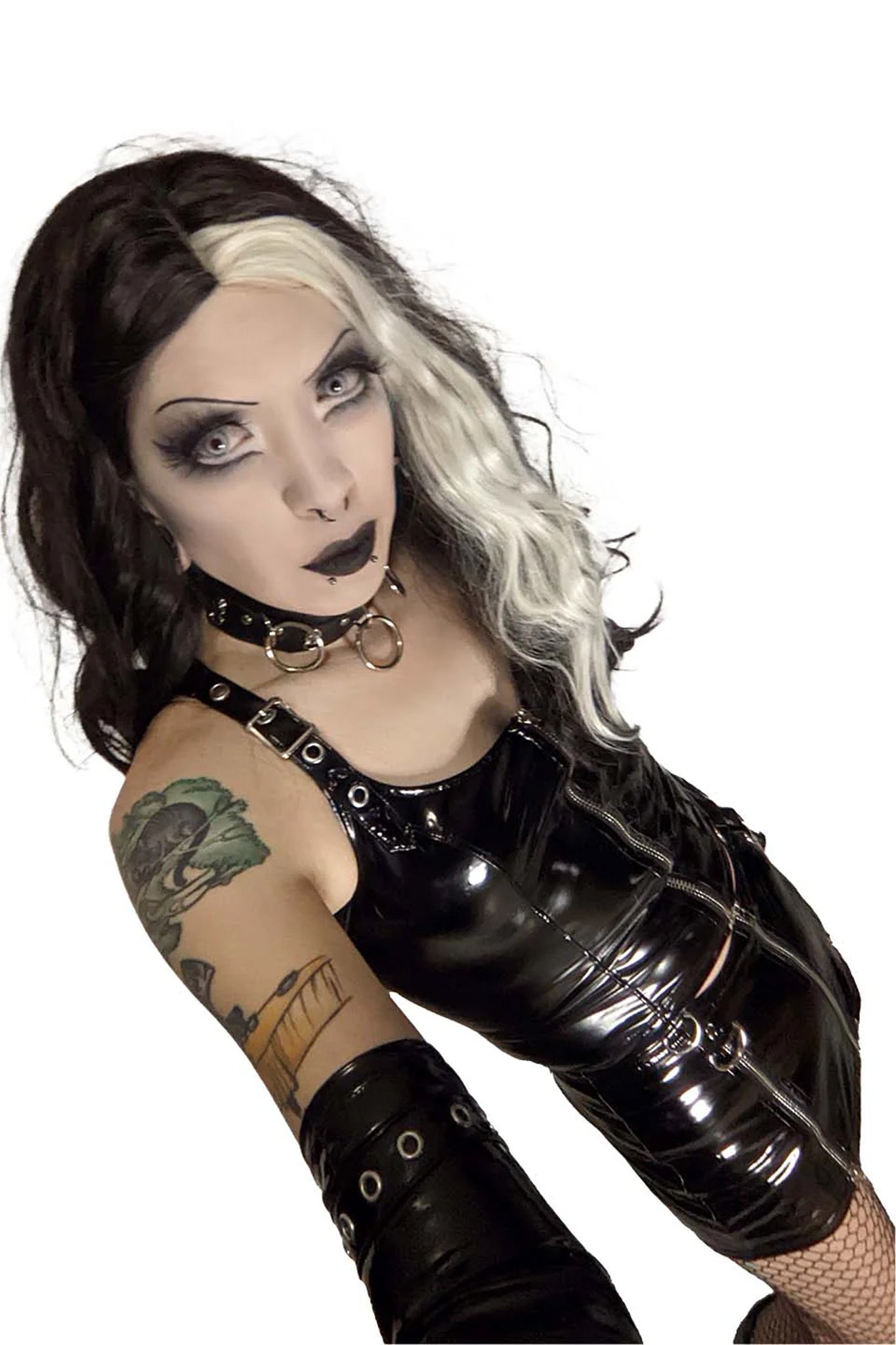 Vinyl Von Zipper Mini Skirt PVC