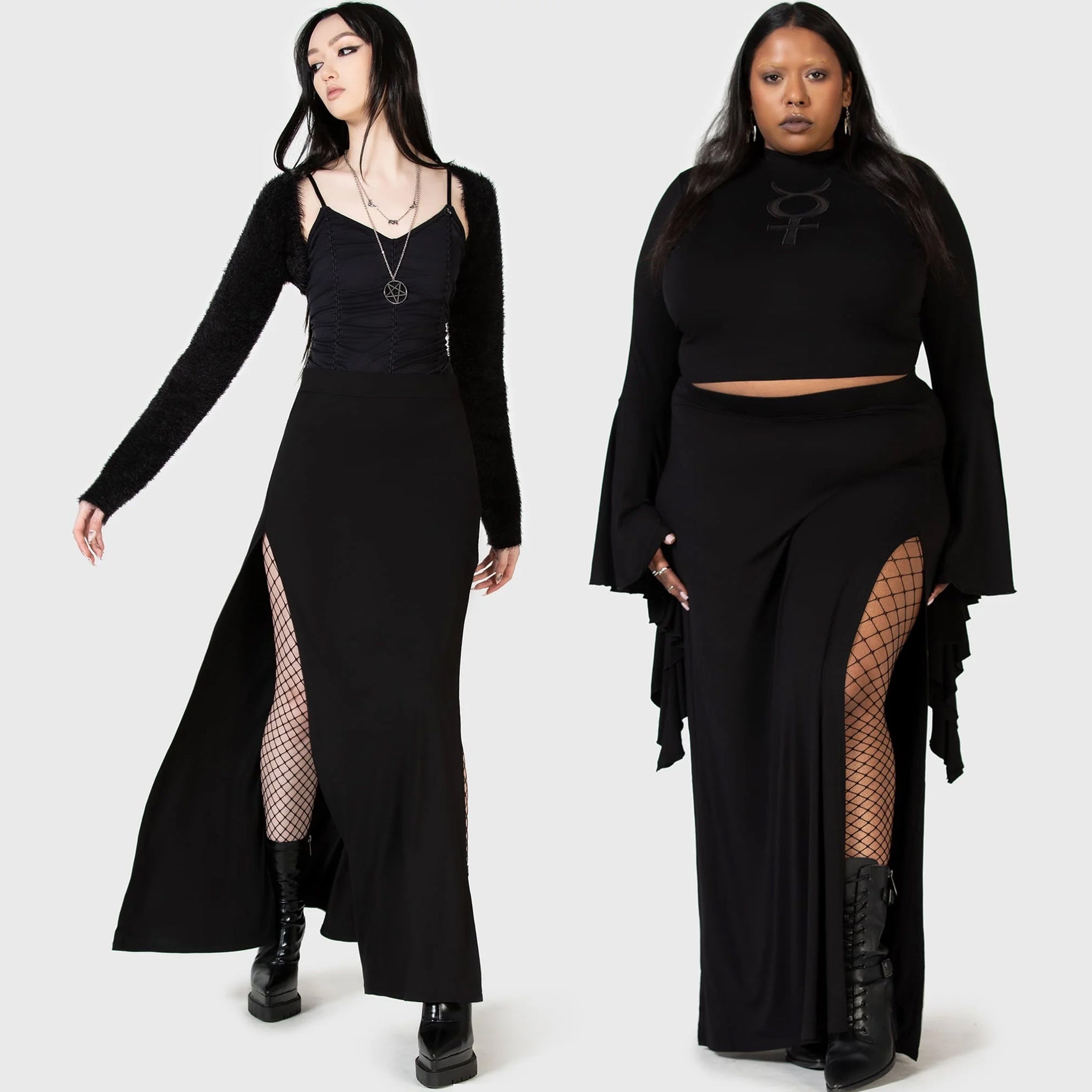 Nocturnal Shade Maxi Skirt