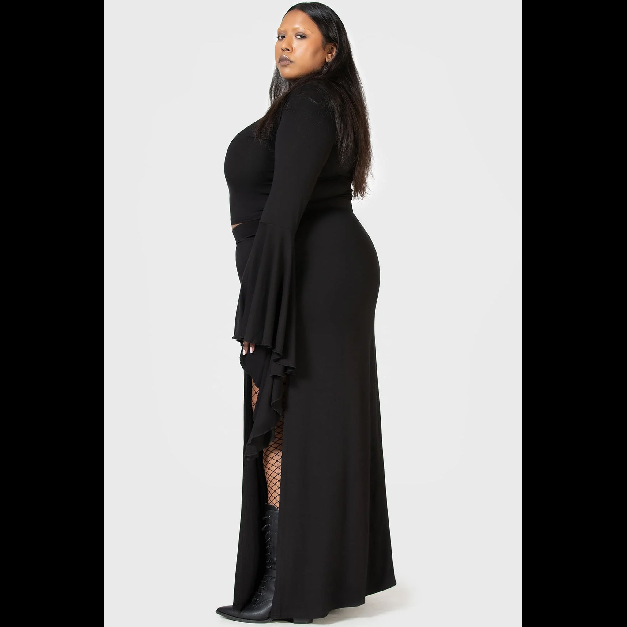 Nocturnal Shade Maxi Skirt