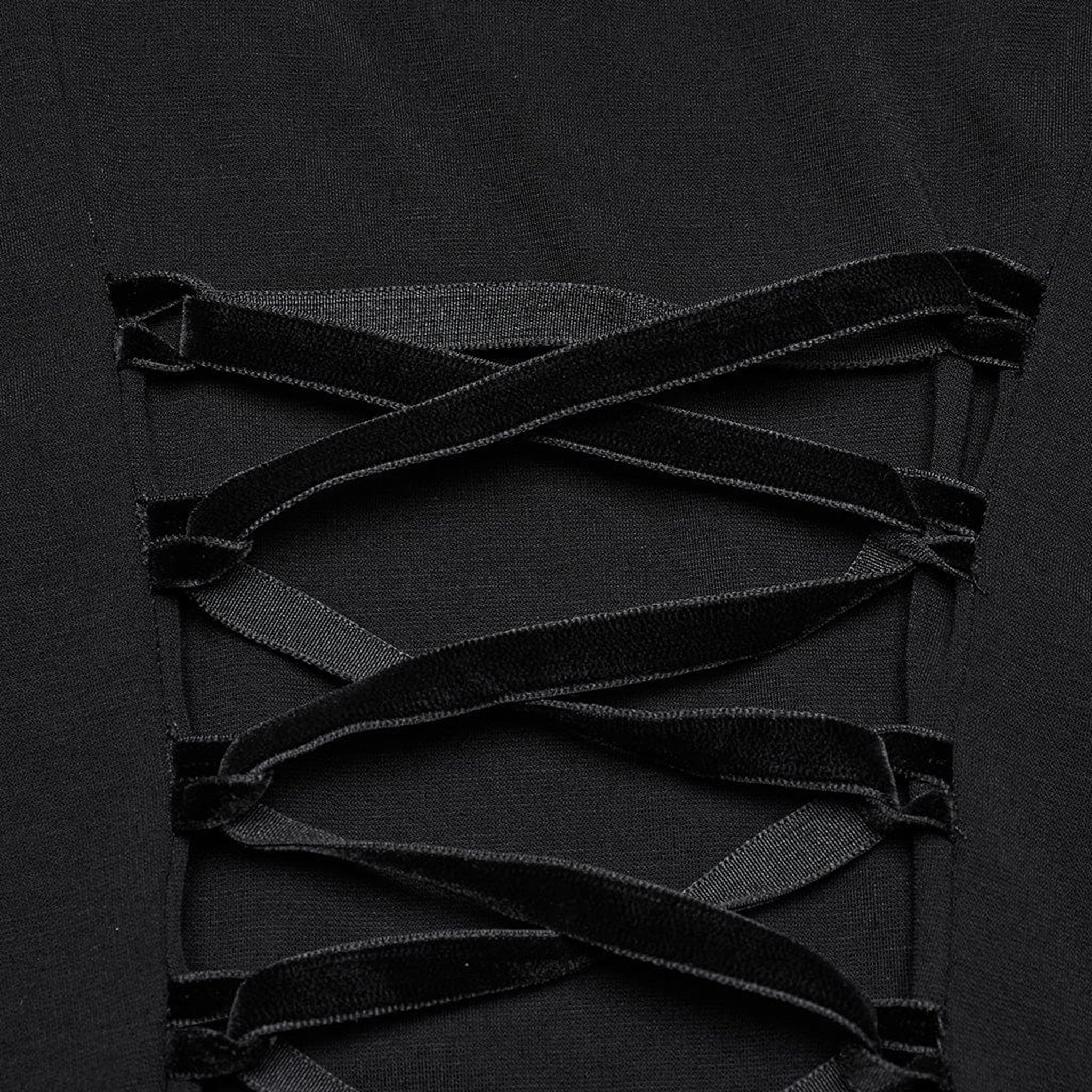 Spider Mesh Hem Dress