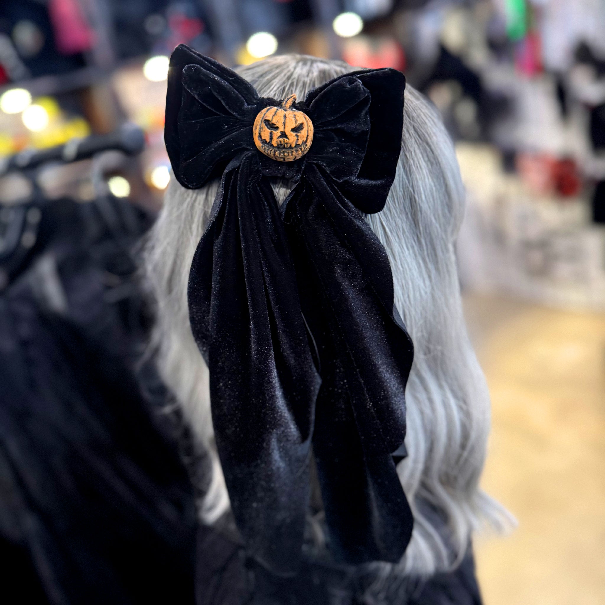 Velvet Horror Hair Bow