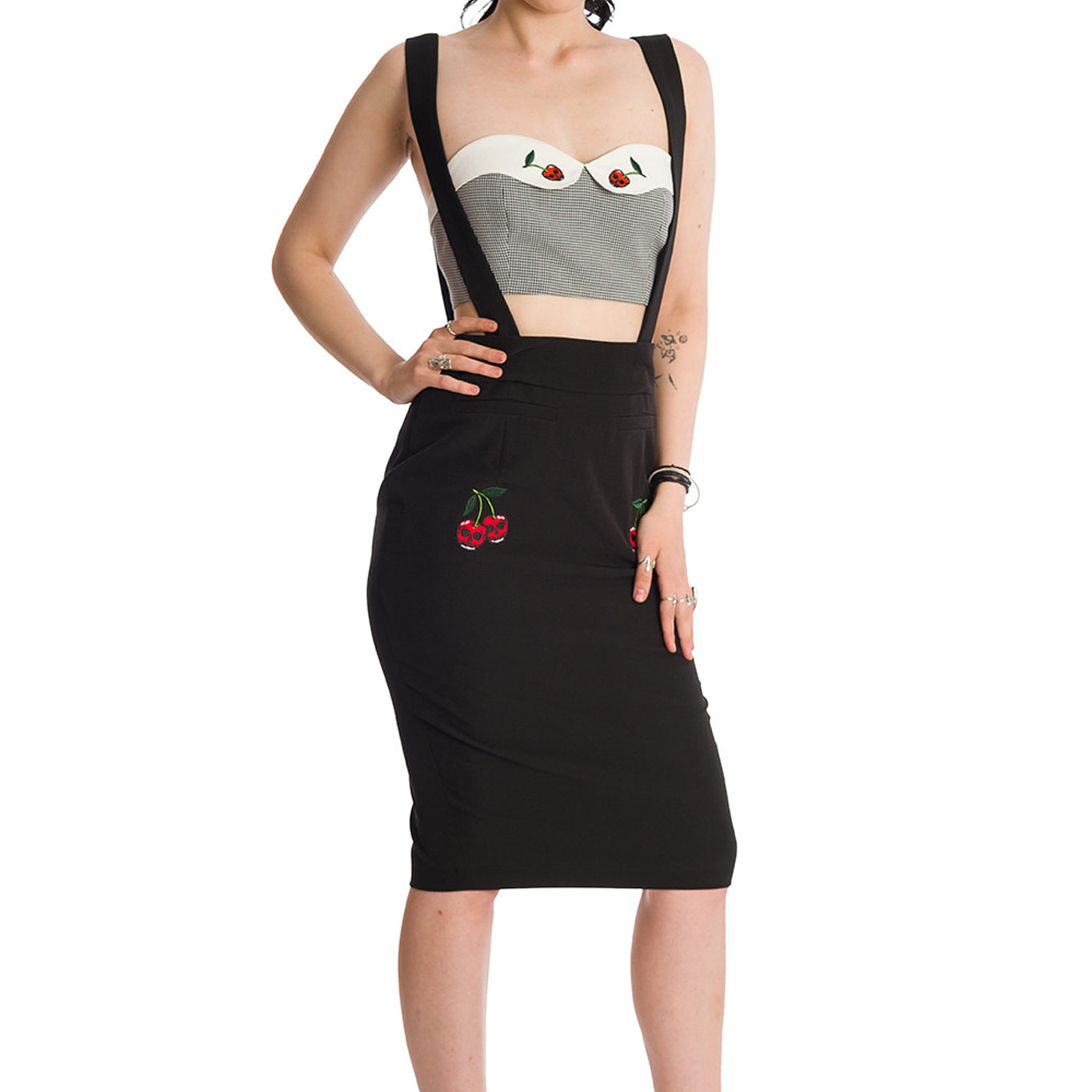 Death Cherry Pencil Skirt
