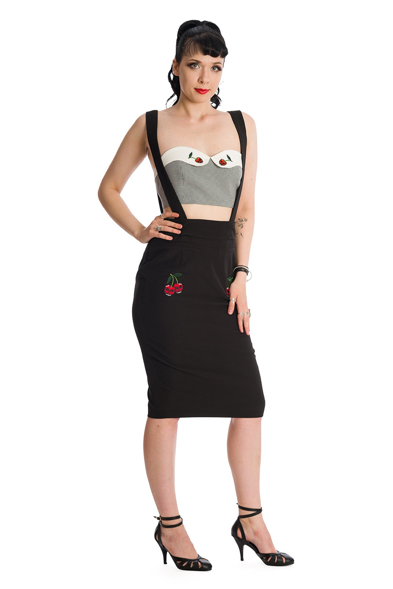 Death Cherry Pencil Skirt