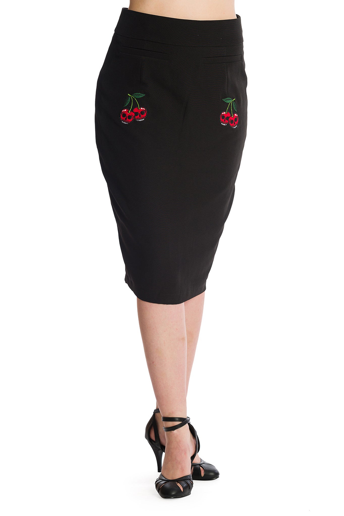 Death Cherry Pencil Skirt