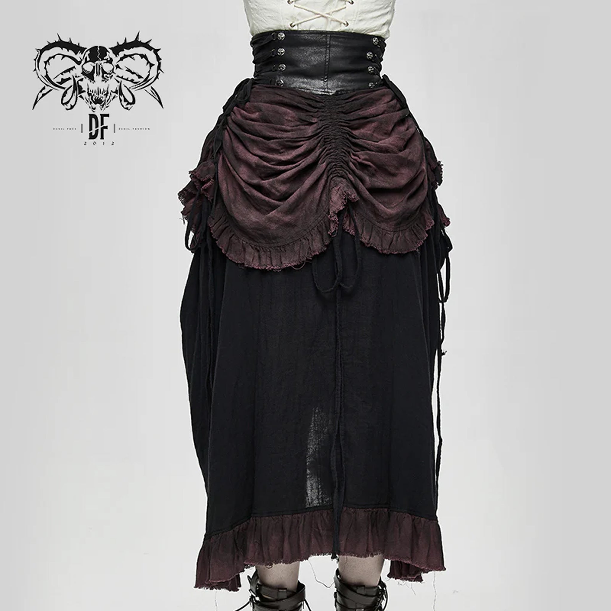 Gothic Front Bustle Ren Skirt