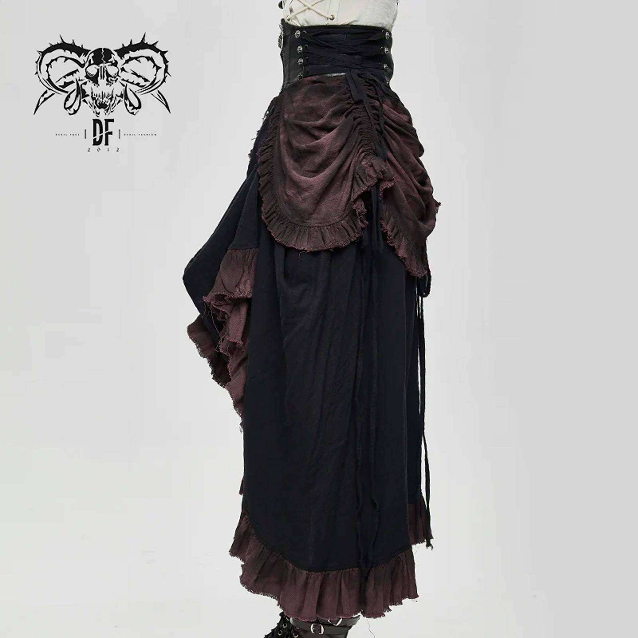 Gothic Front Bustle Ren Skirt