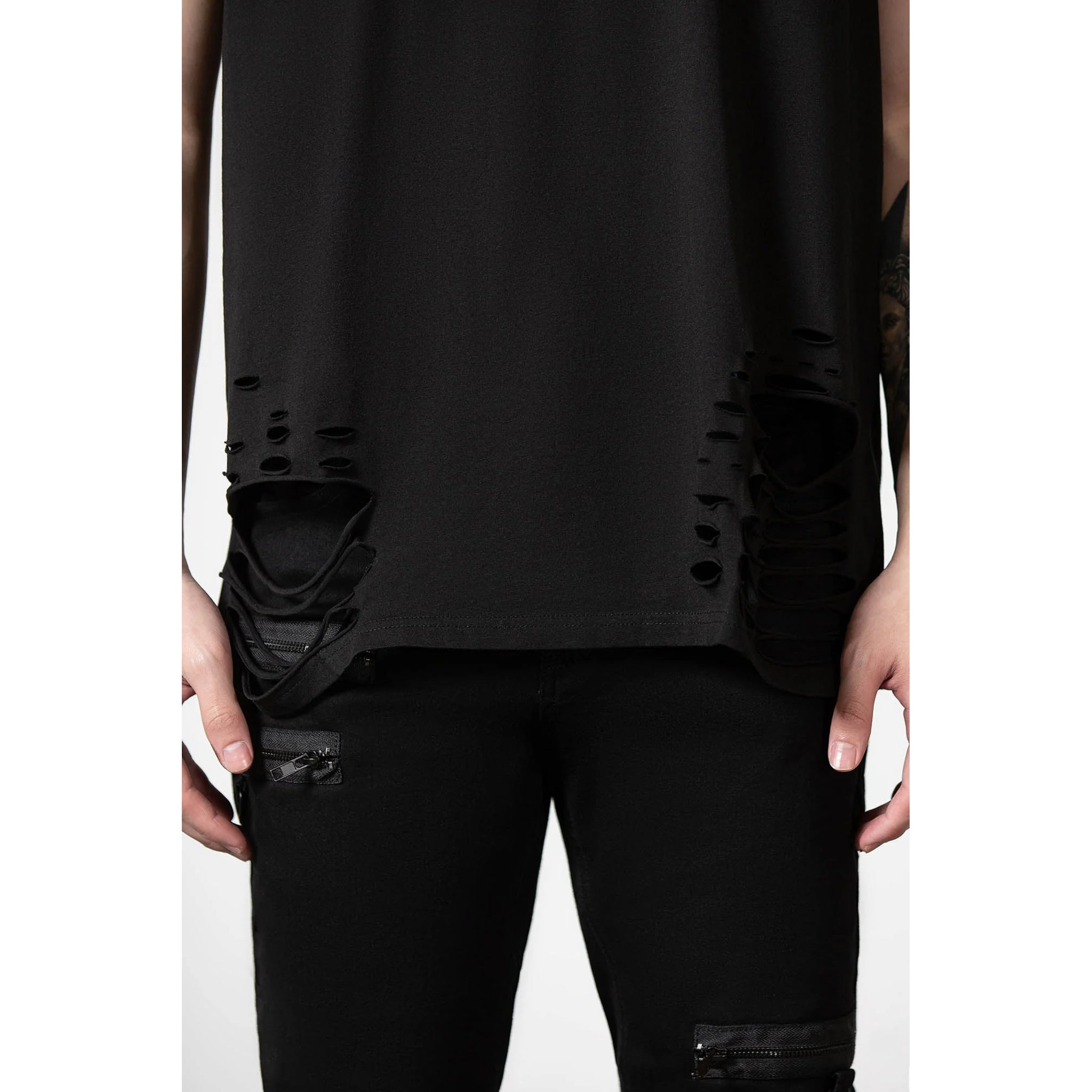 Total Trance Distressed Vest