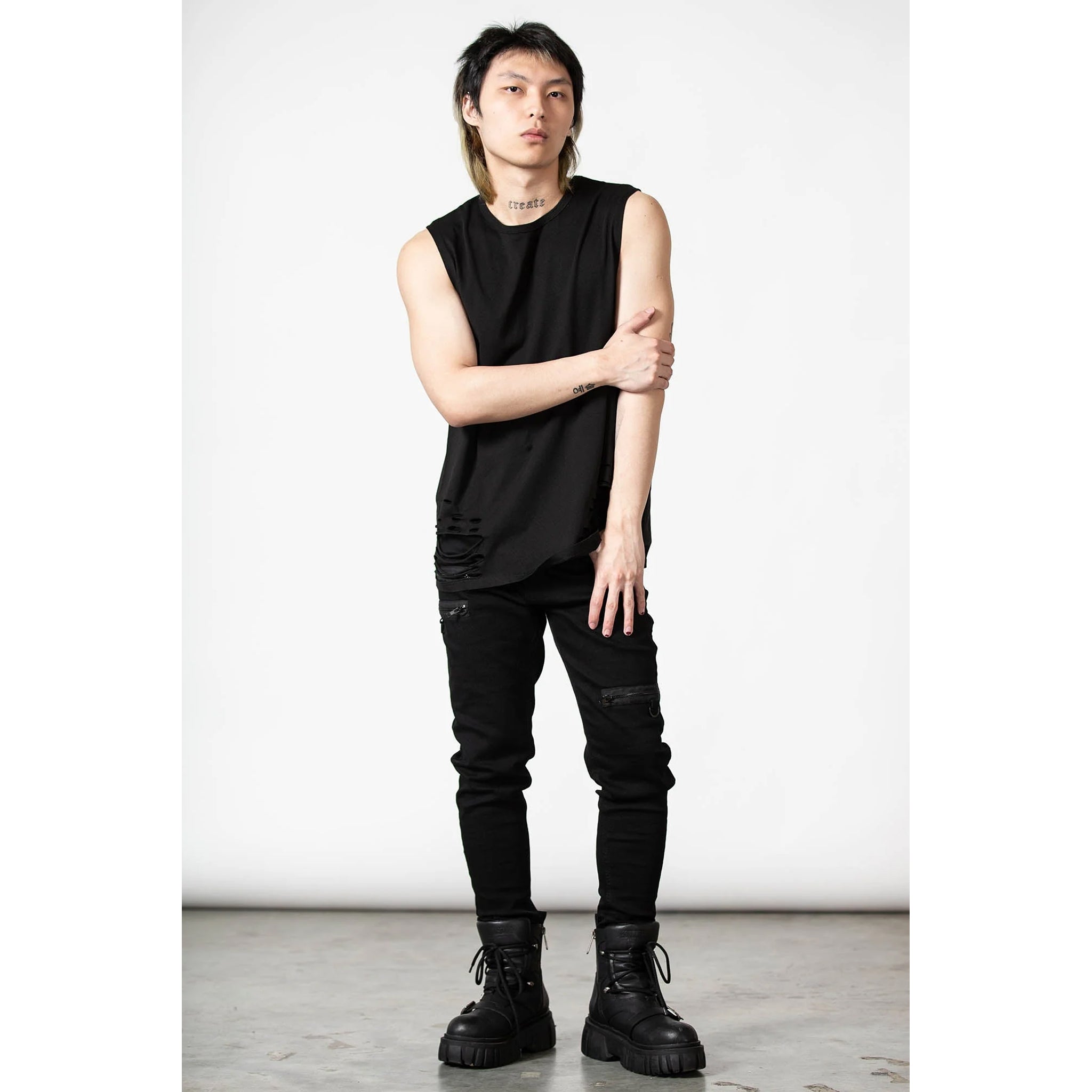 Total Trance Distressed Vest