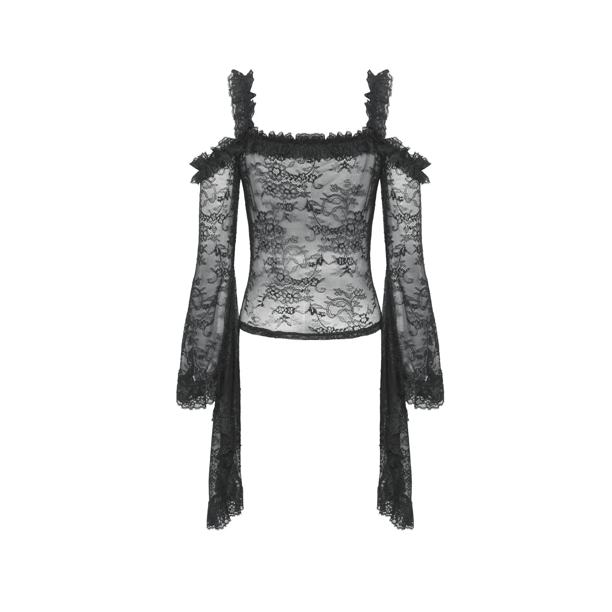 Cold Shoulder Lace Top