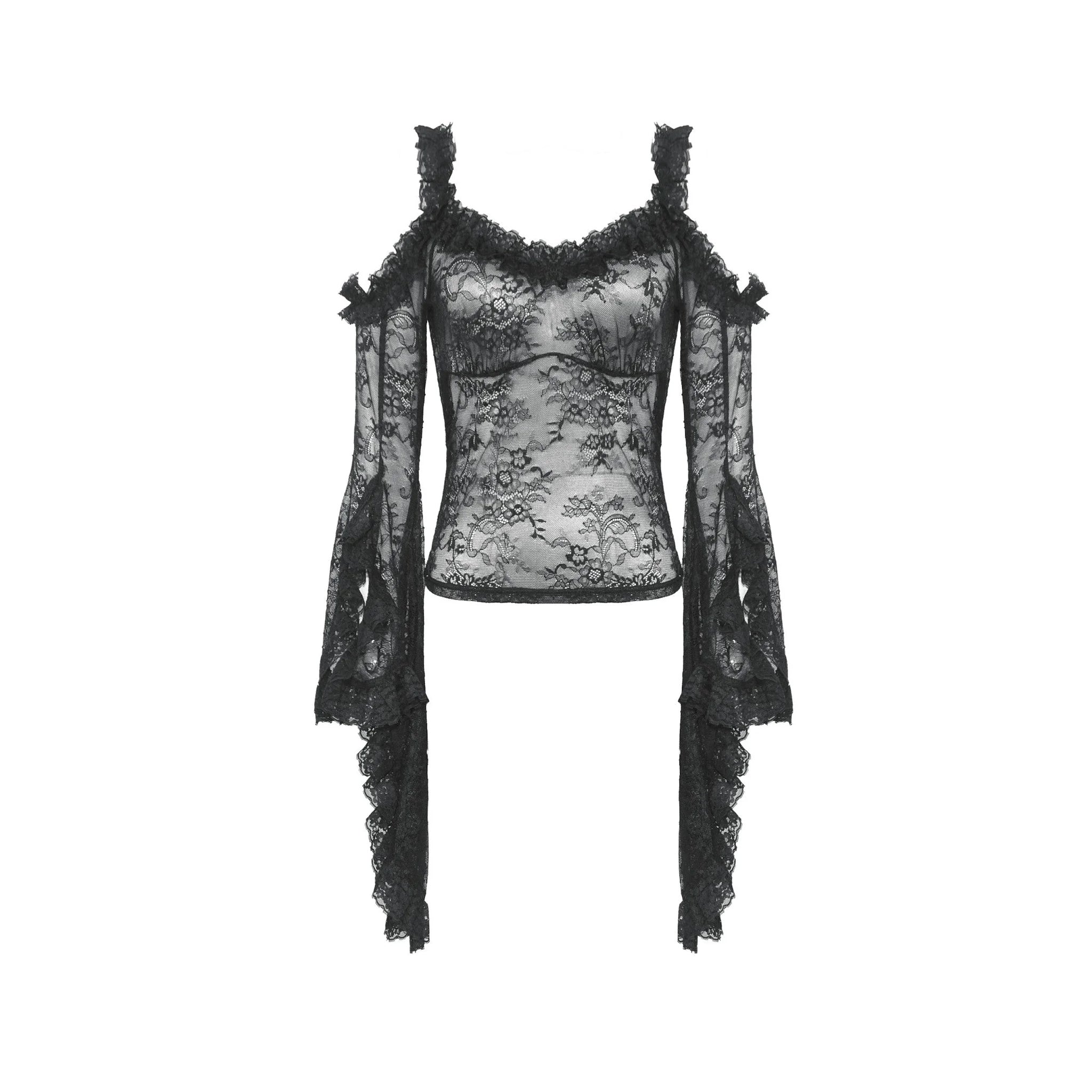 Cold Shoulder Lace Top