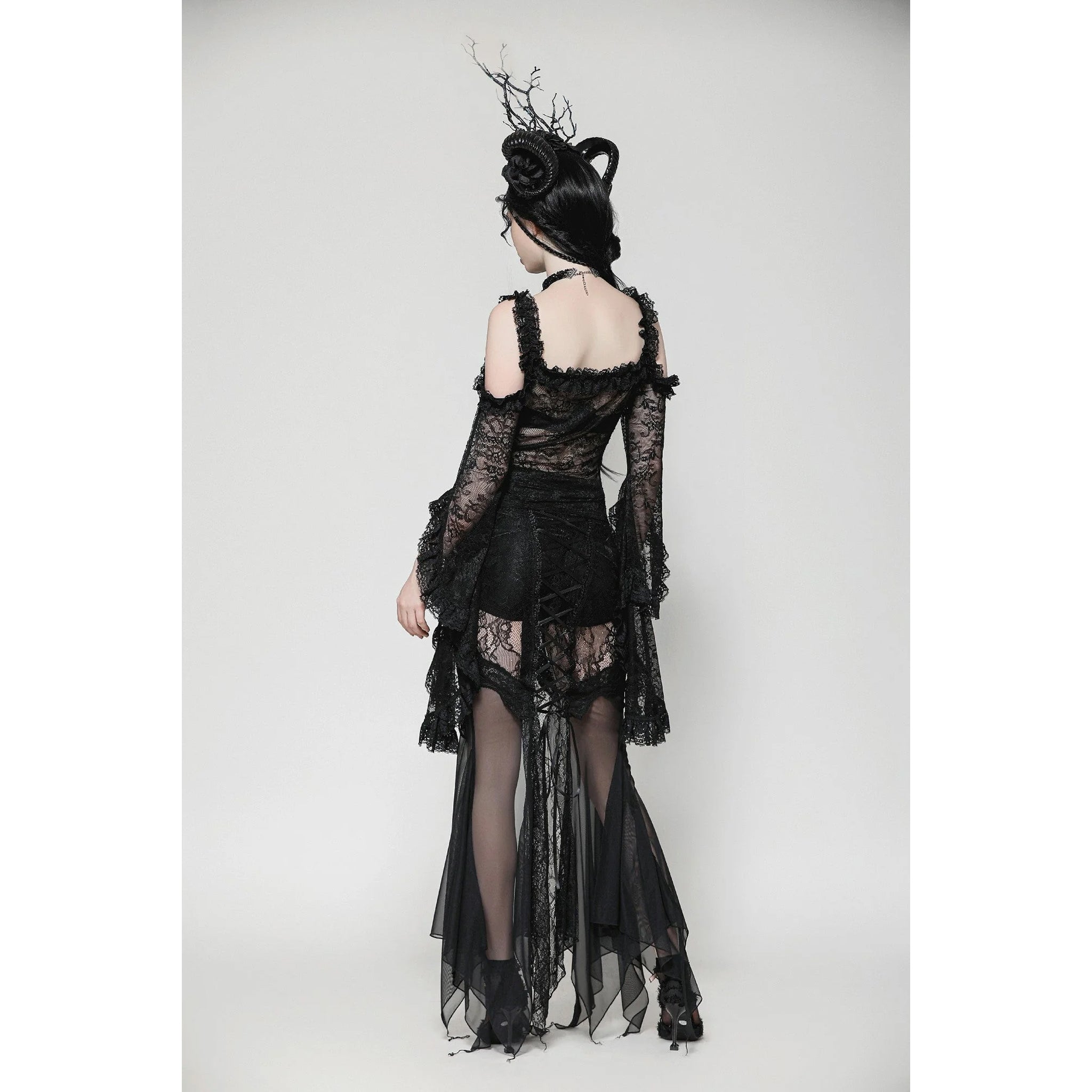 Cold Shoulder Lace Top