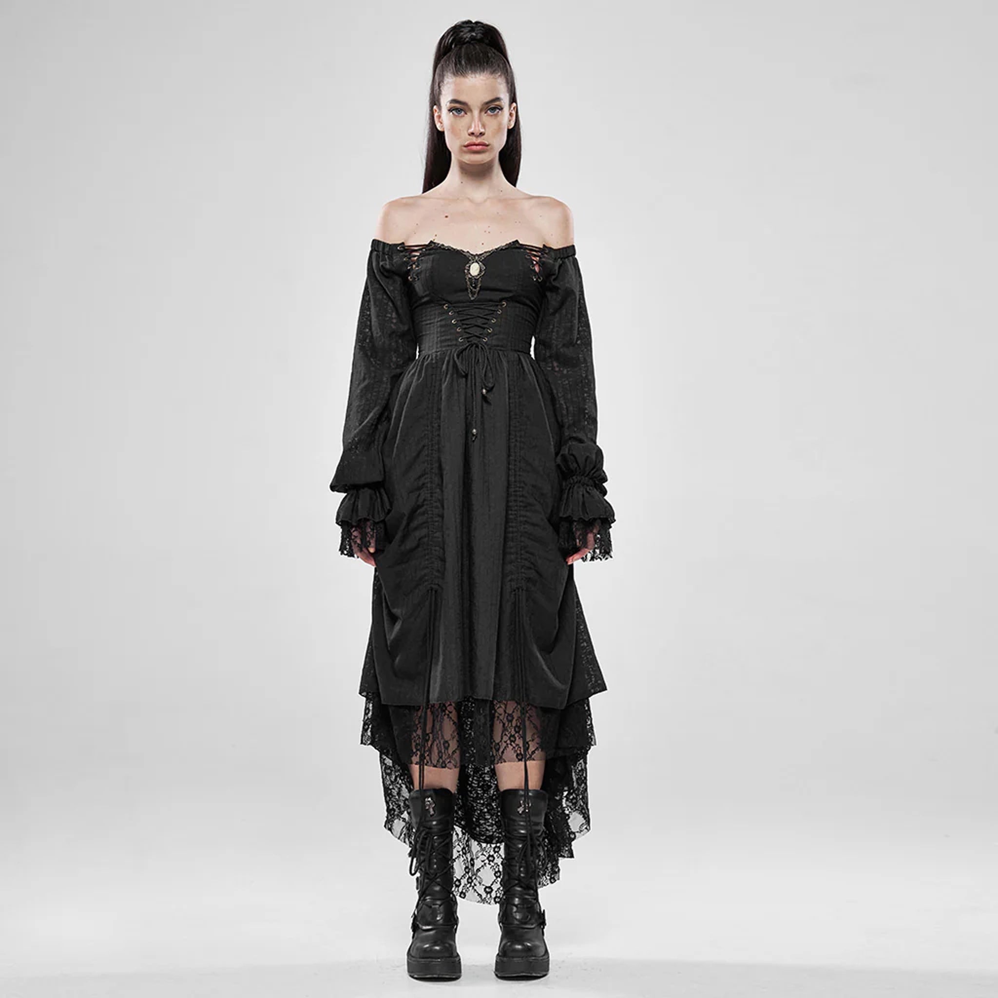 Off Shoulder Vintage Dress
